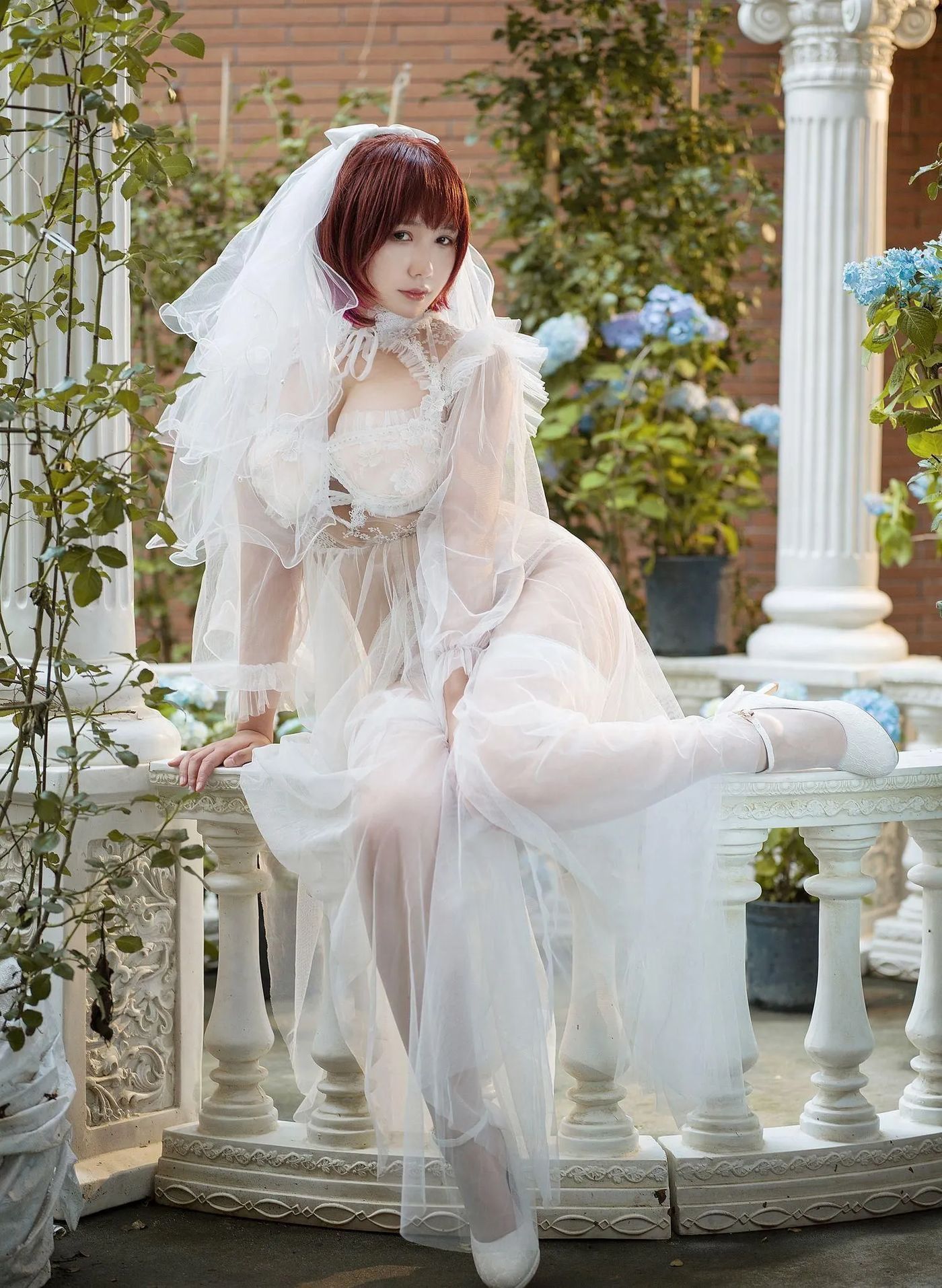 麻花麻花酱 – NO.39 黑白婚纱-白 [30P]插图2