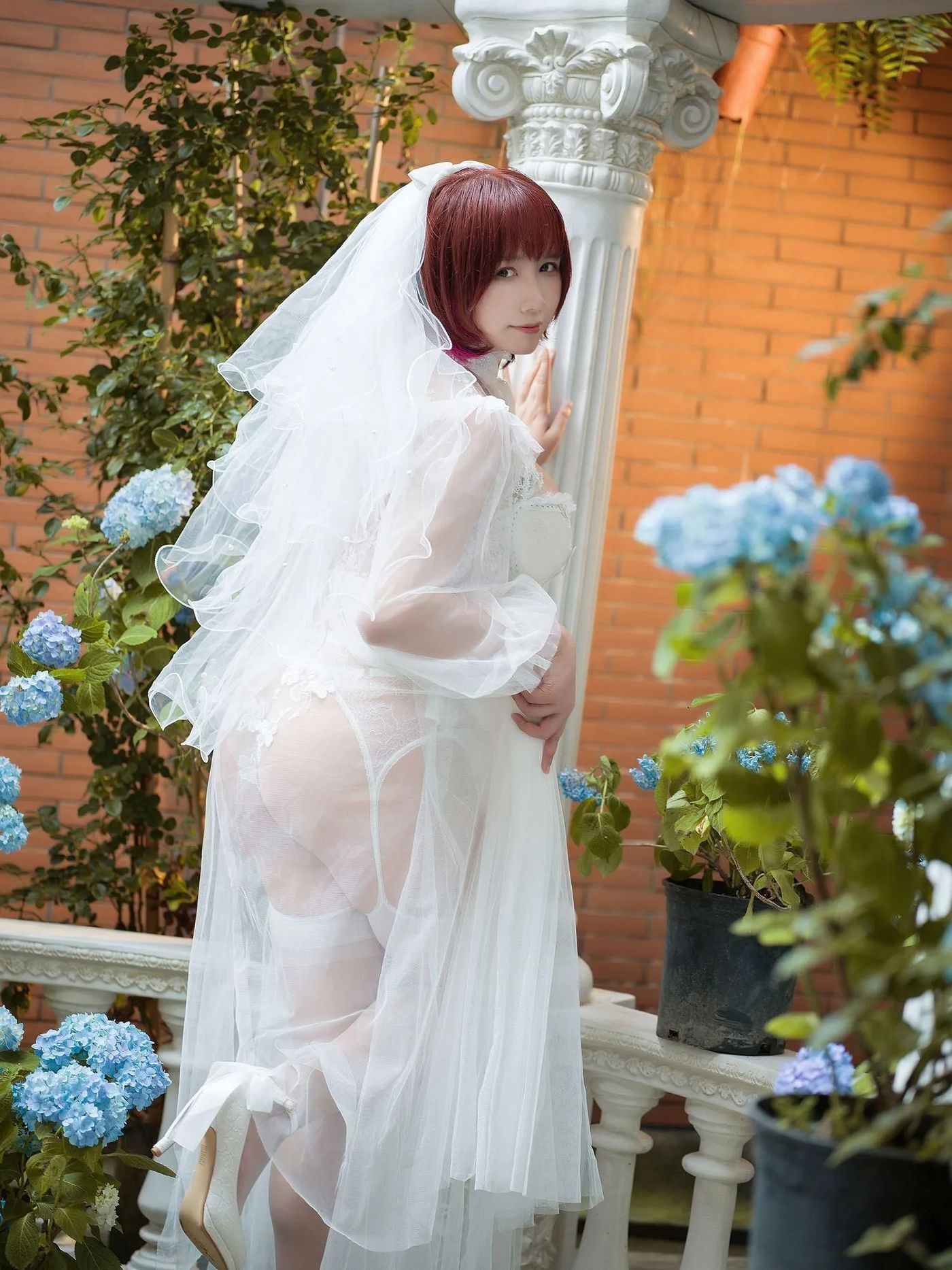 麻花麻花酱 – NO.39 黑白婚纱-白 [30P]插图6