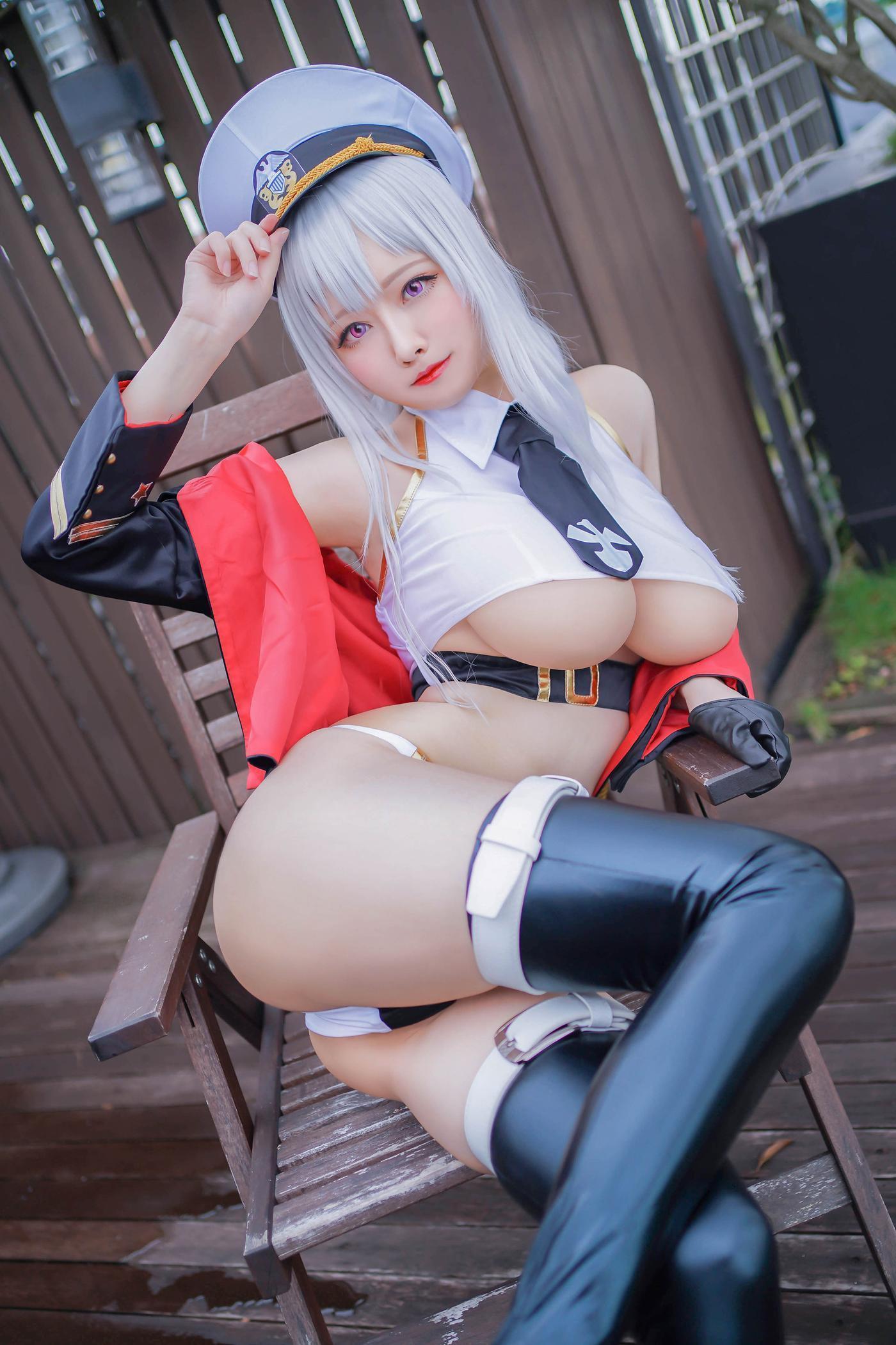 Arty亚缇 – NO.17 Azure Lane – Enterprise Swimsuit [15P]-秀吧