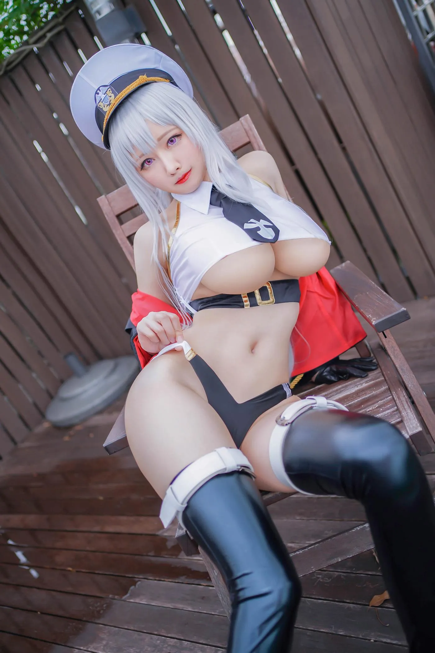 Arty亚缇 – NO.17 Azure Lane – Enterprise Swimsuit [15P]插图1