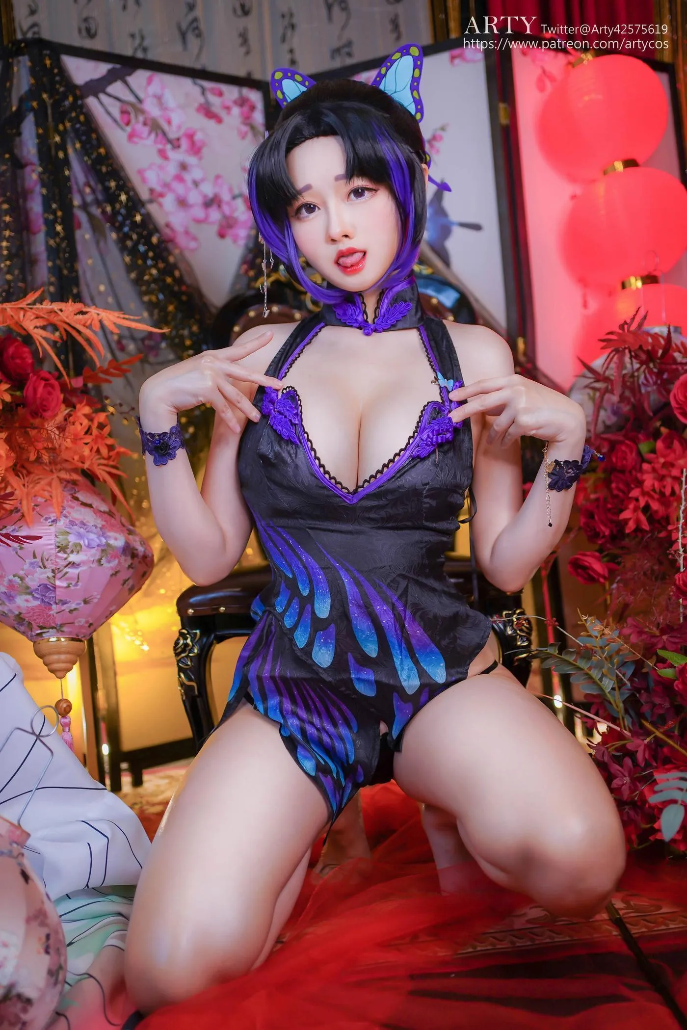 Arty亚缇 – NO.19 紫蝴蝶 [20P]插图7