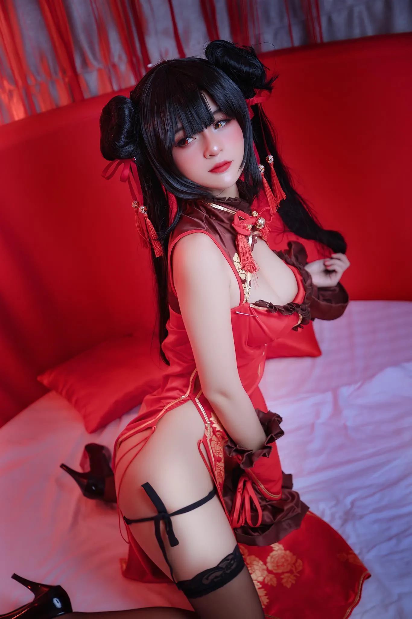 Azami – NO.45 狂三旗袍 [14P]插图9