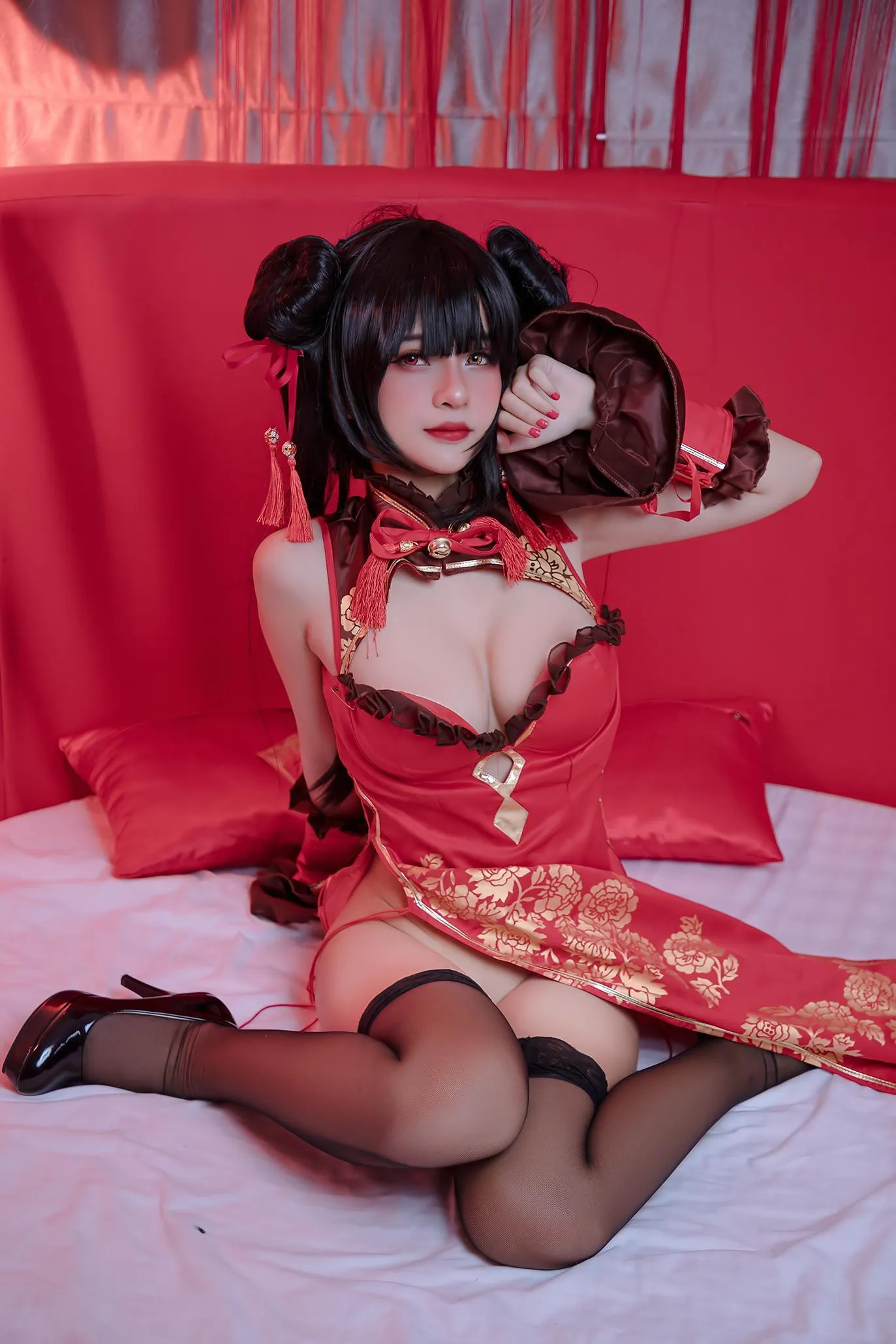 Azami – NO.45 狂三旗袍 [14P]插图1