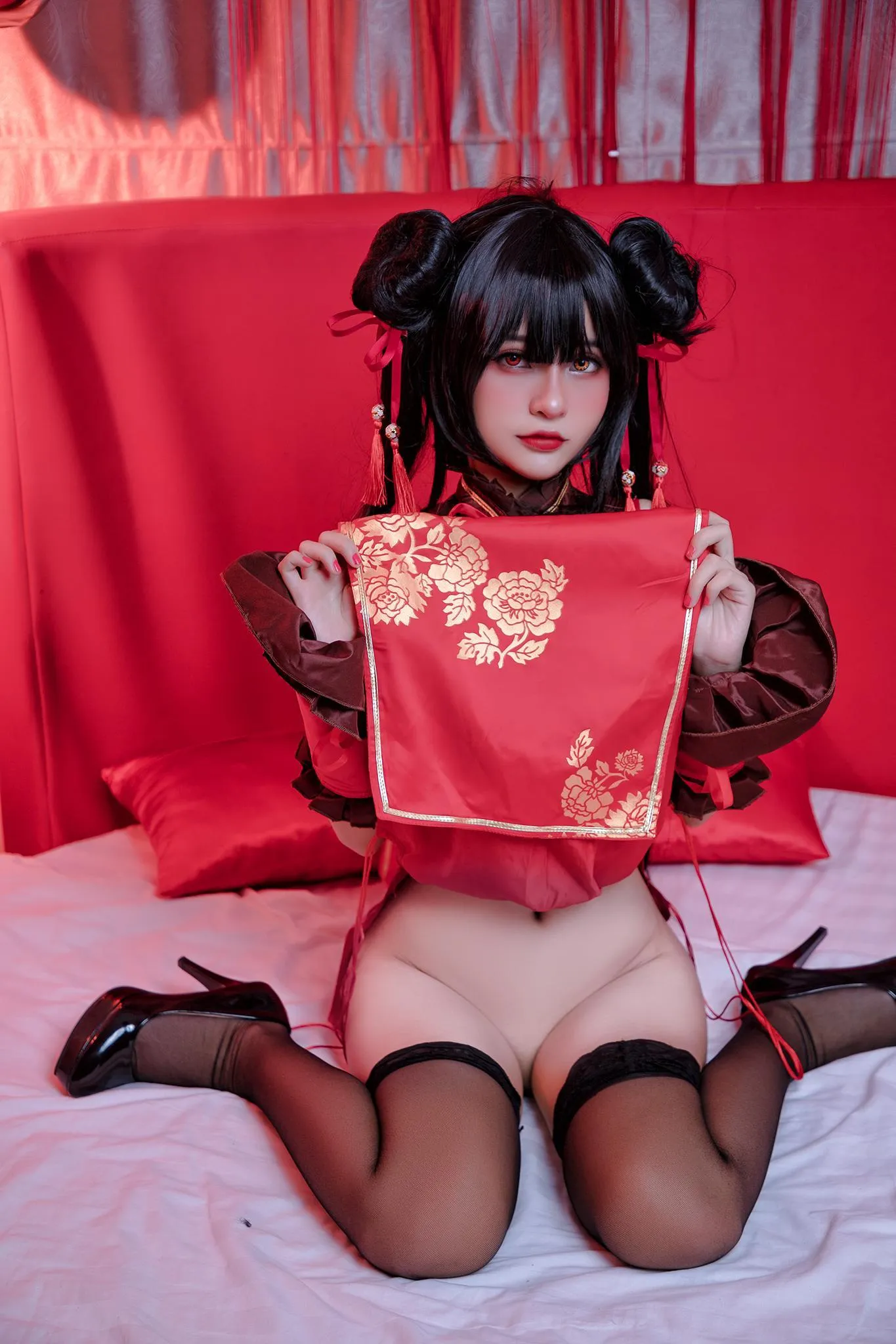Azami – NO.45 狂三旗袍 [14P]插图3