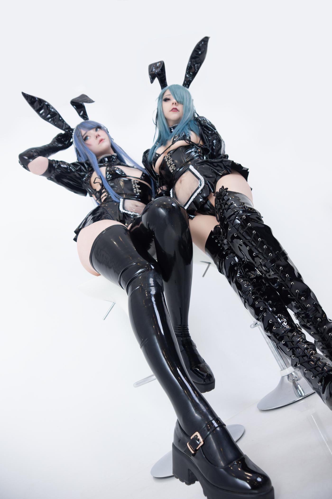 Candy Ball – NO.11 Latex Bunny Twins [57P]插图