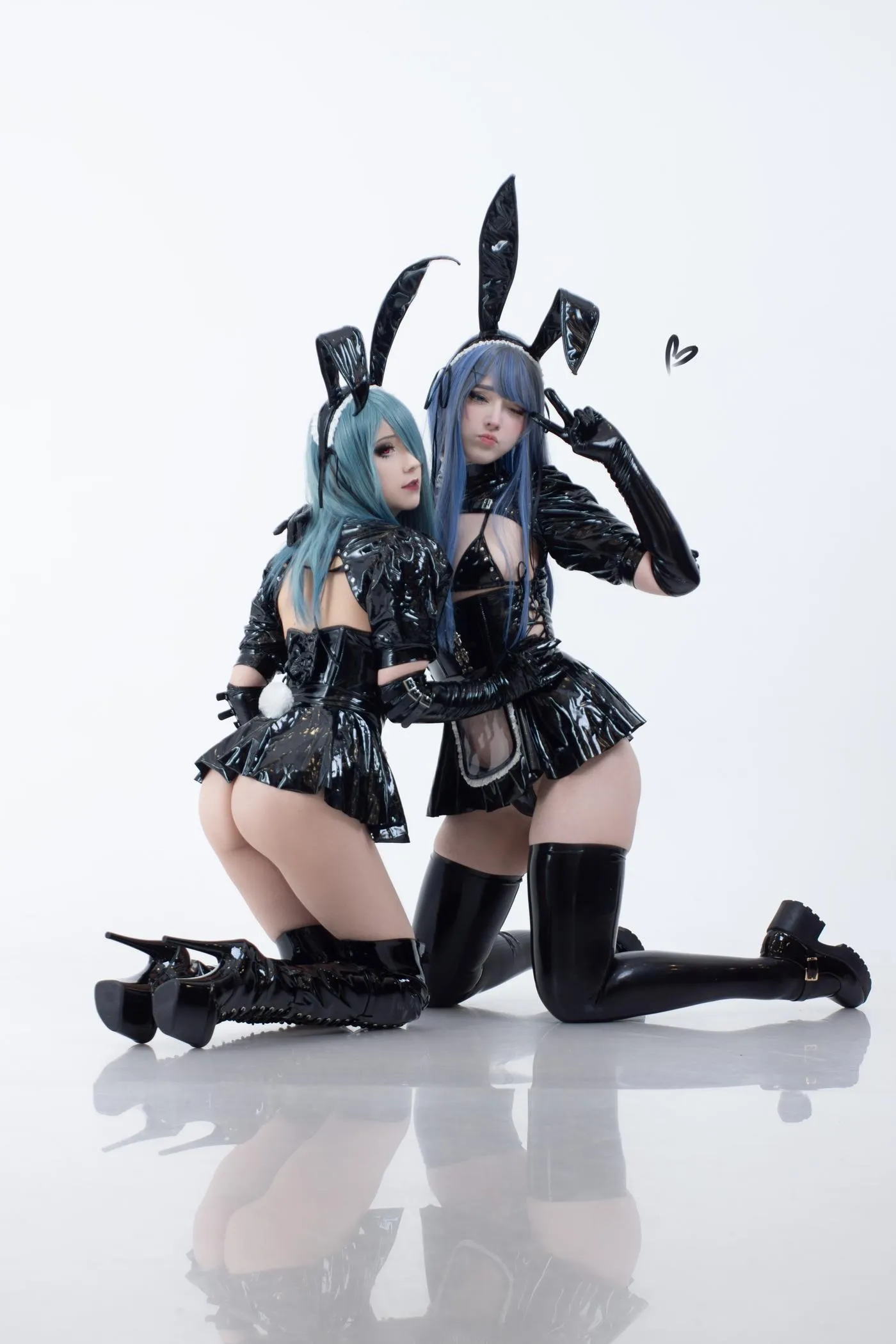 Candy Ball – NO.11 Latex Bunny Twins [57P]插图4