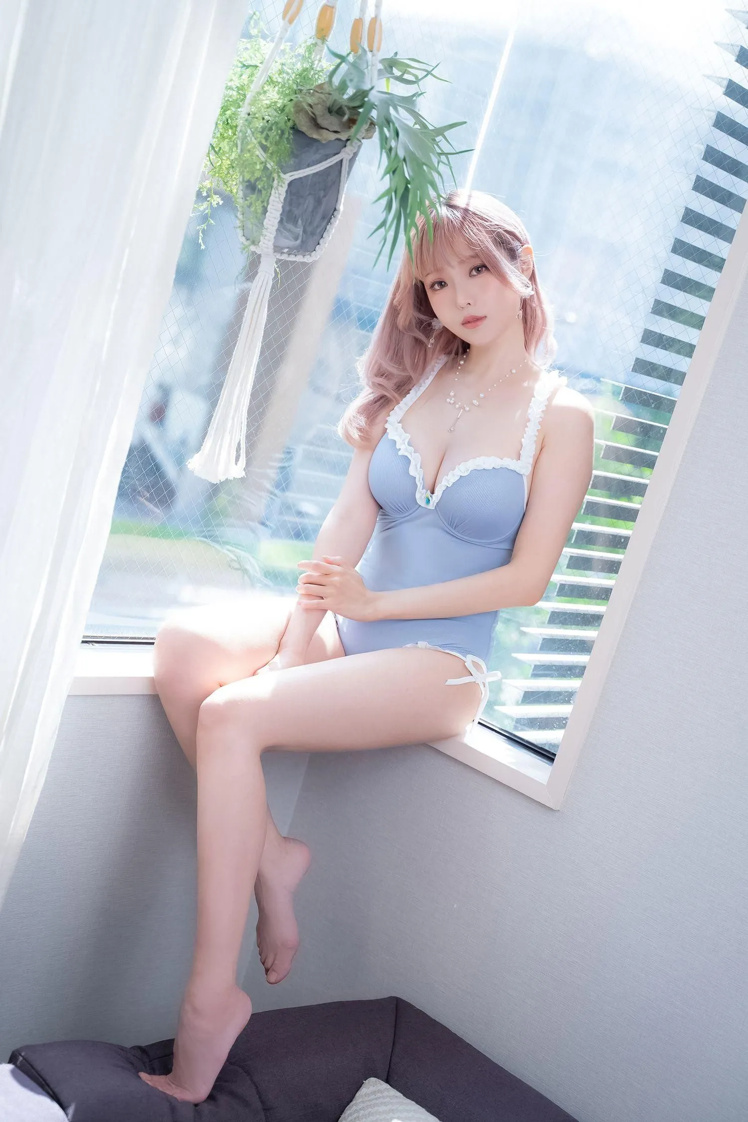 ElyEE子 – NO.96 Mist Blue Lady [37P]插图3