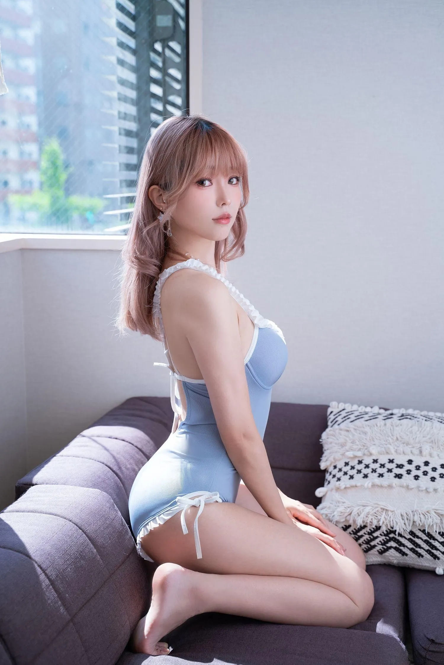 ElyEE子 – NO.96 Mist Blue Lady [37P]插图2