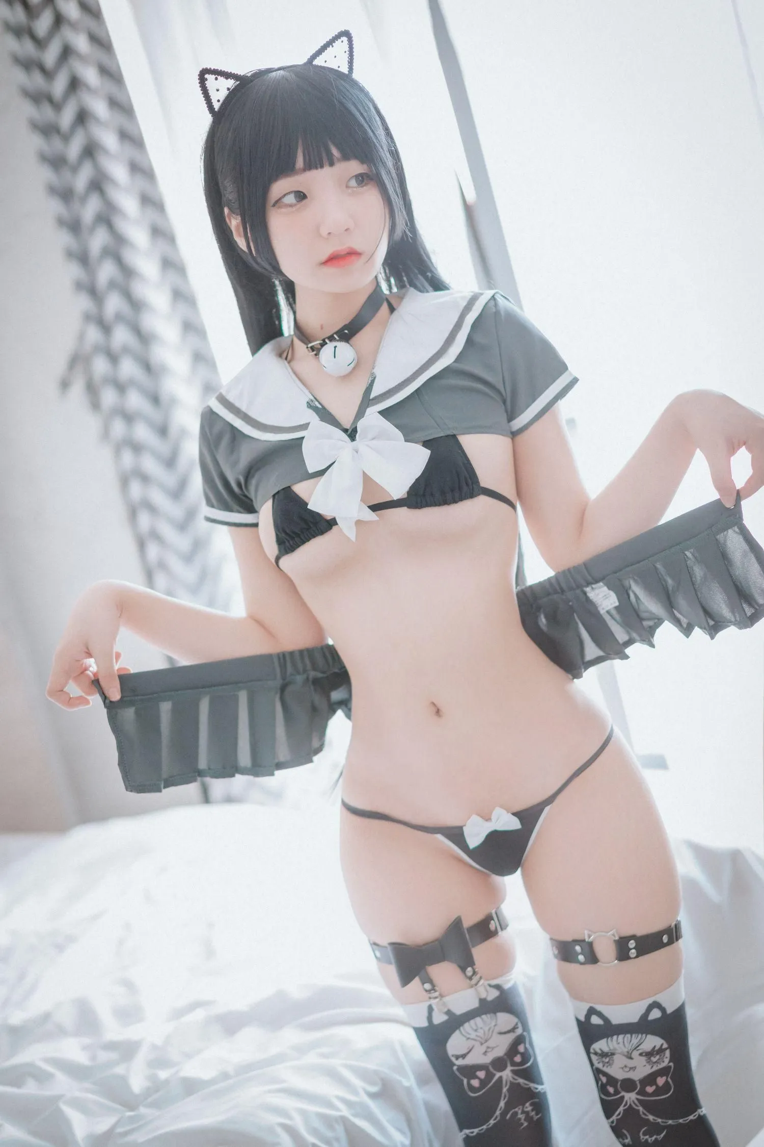 Jenny (정제니) – NO.43 [DJAWA] Katzenmädchen in Schuluniform [42P]插图1