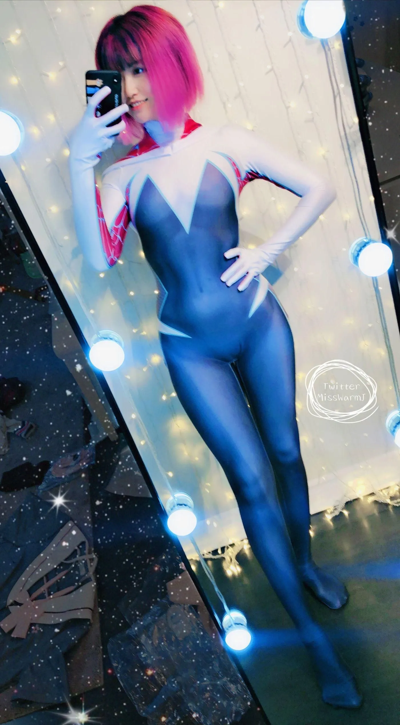 MisswarmJ – NO.09 Spider Gwen [43P]插图3