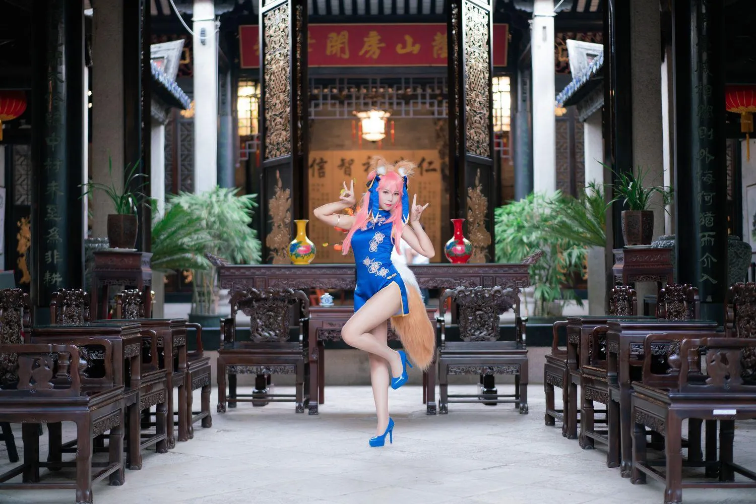 Money冷冷 – NO.04 玉藻前旗袍 [17P]插图1