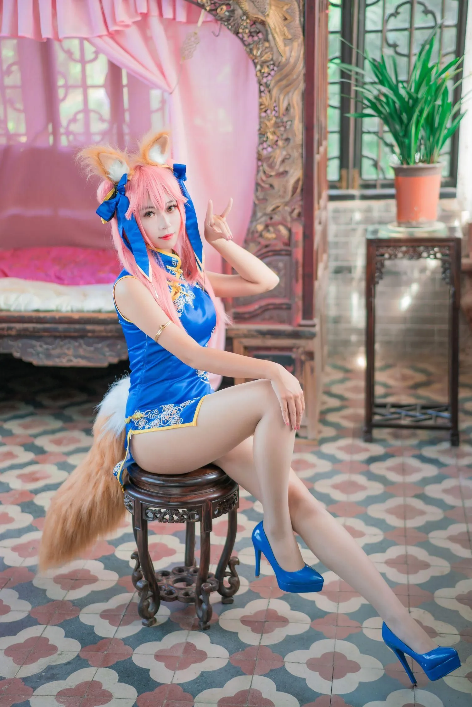 Money冷冷 – NO.04 玉藻前旗袍 [17P]插图6