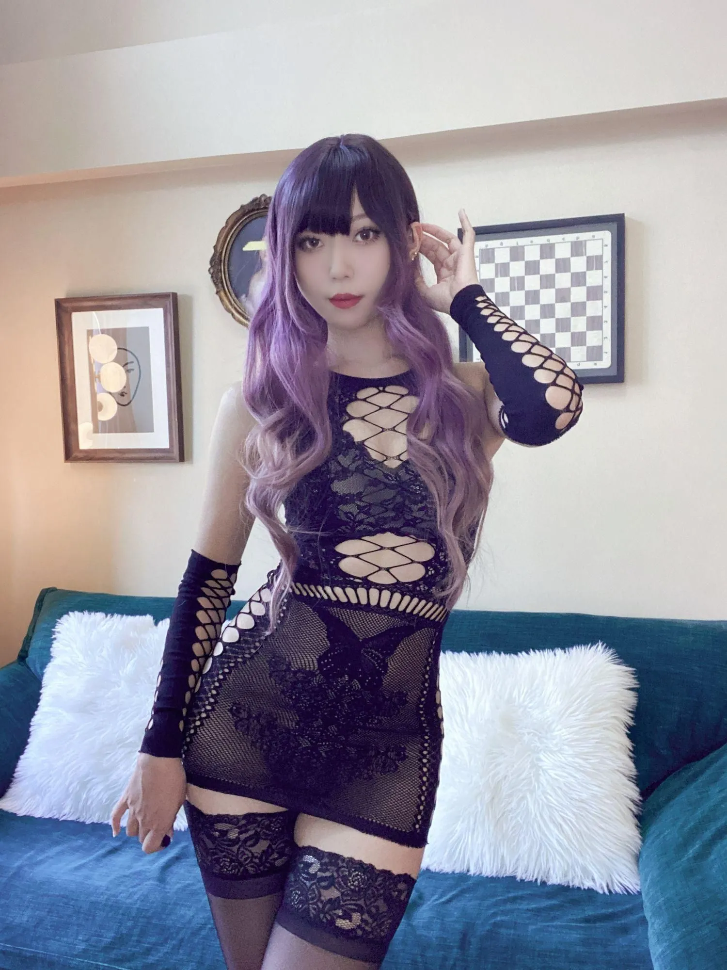 Money冷冷 – NO.13 花花网衣 [89P]插图9