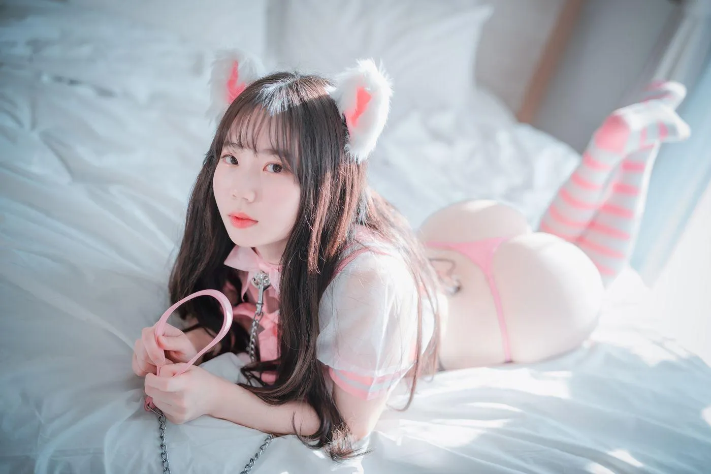 Myu_a_ (뮤아) – NO.03 [DJAWA] Catgirl in Pink [72P]插图7