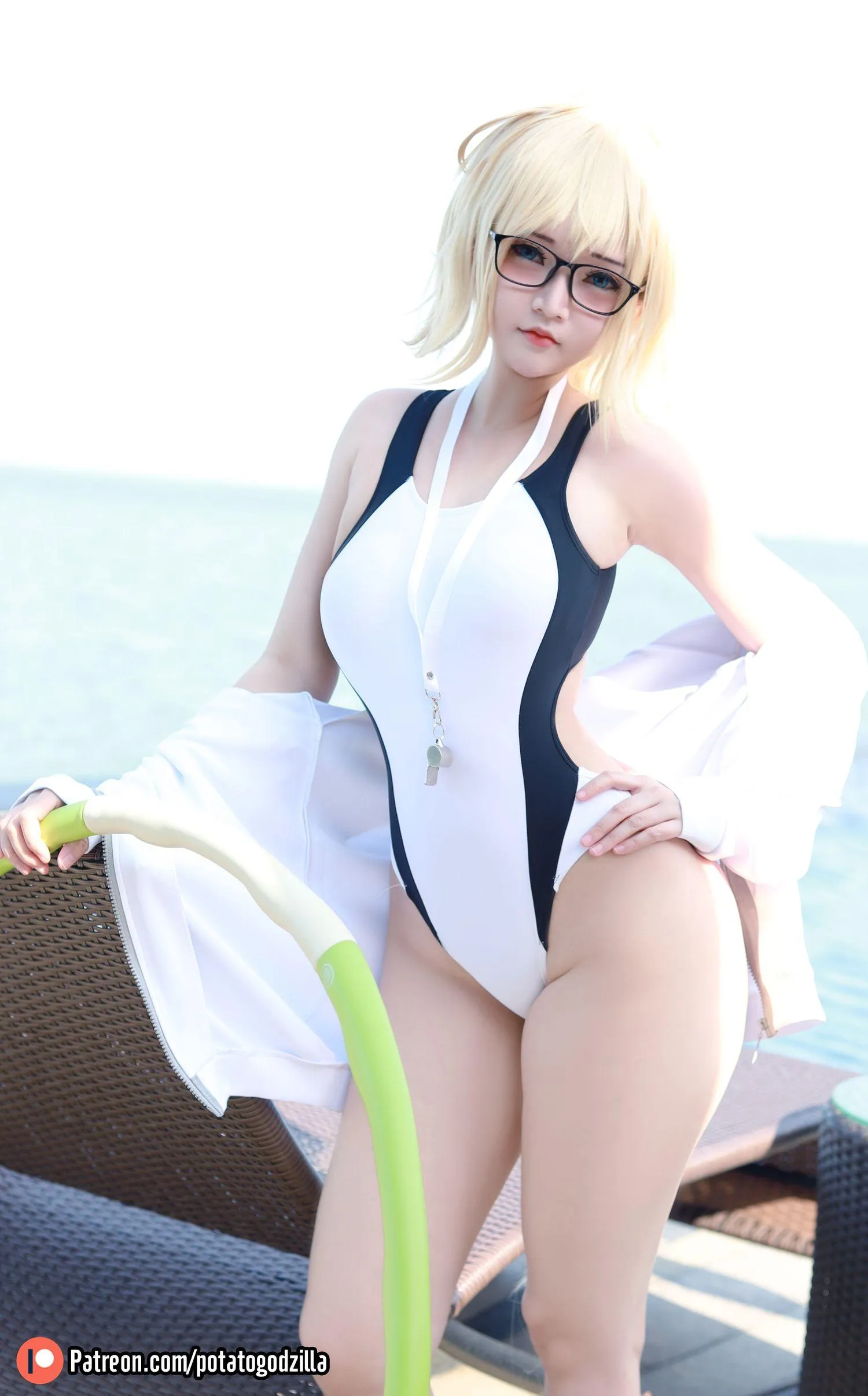 Potato Godzilla – NO.55 Jeanne d\’Arc Swimsuit [26P]插图4