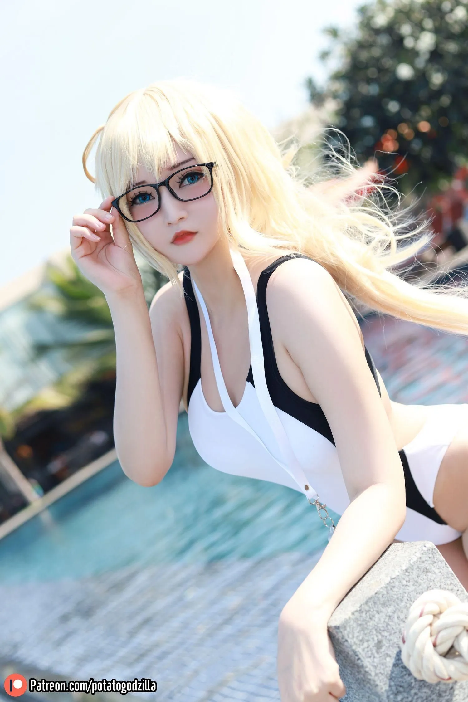 Potato Godzilla – NO.55 Jeanne d\’Arc Swimsuit [26P]插图2
