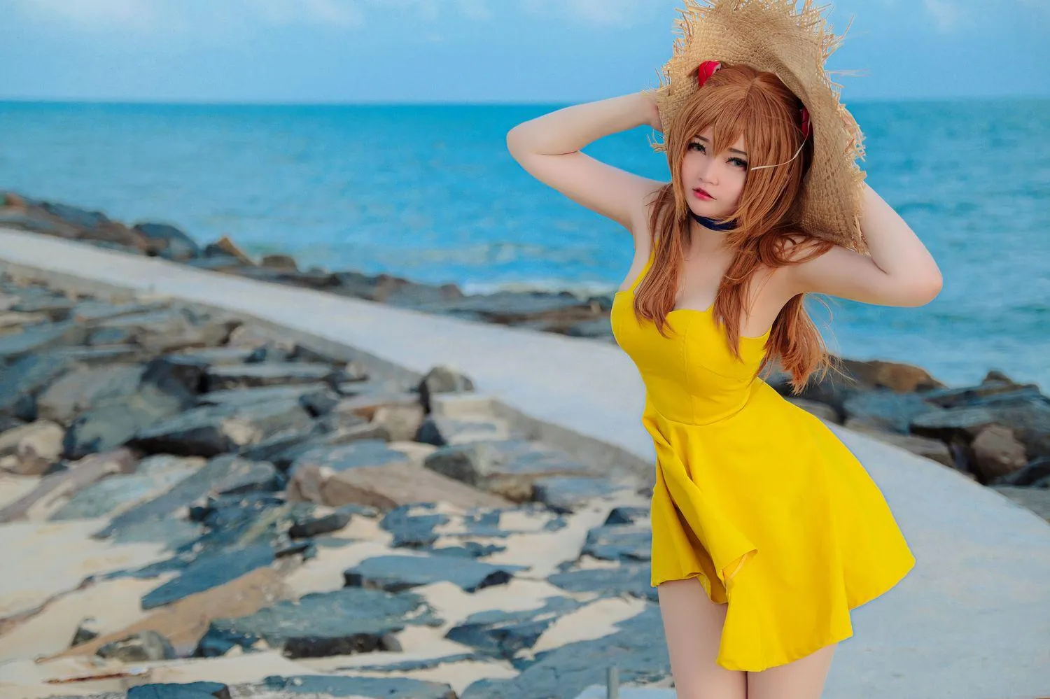 Potato Godzilla – NO.56 Asuka Yellow Dress [27P]插图4