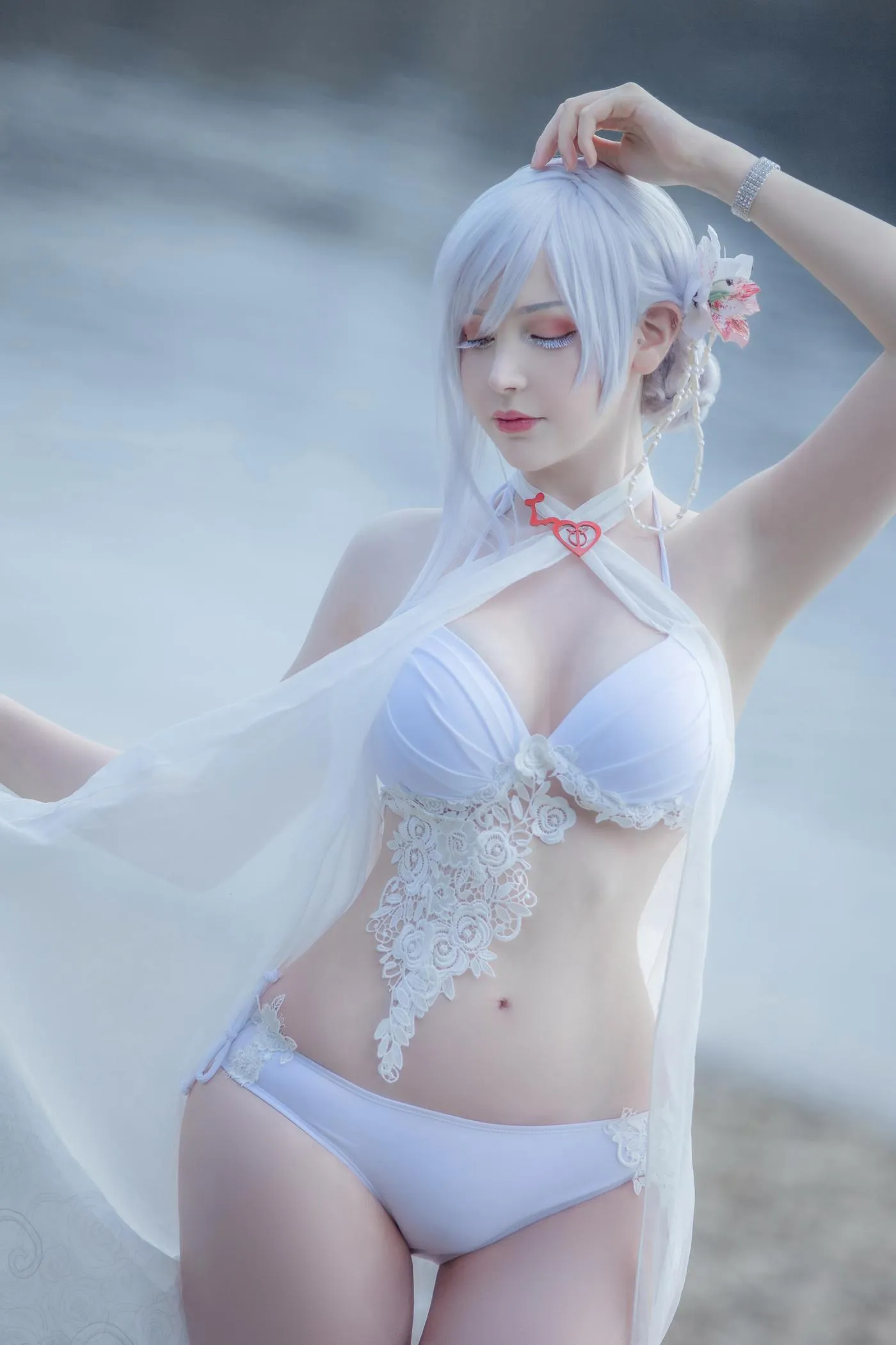 sayathefox – NO.24 Saya The Fox(6套)-Saya The Fox – Snow White Mizugi [10P]插图5