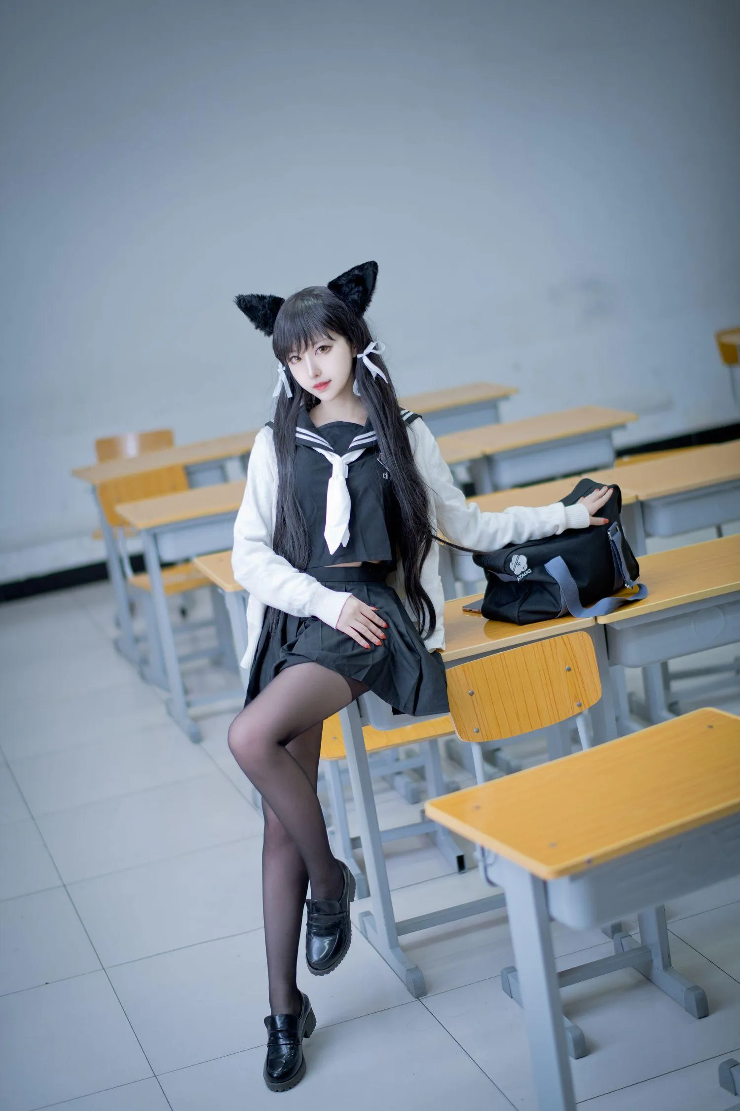 Shika小鹿鹿 – NO.14 爱宕制服 [50P]插图8