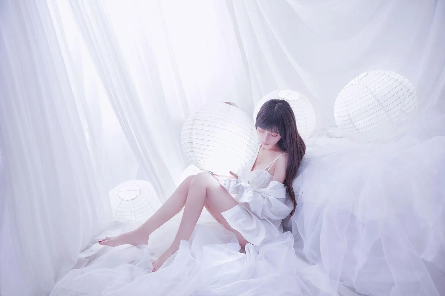 Shika小鹿鹿 – NO.19 纯白 [18P]插图1