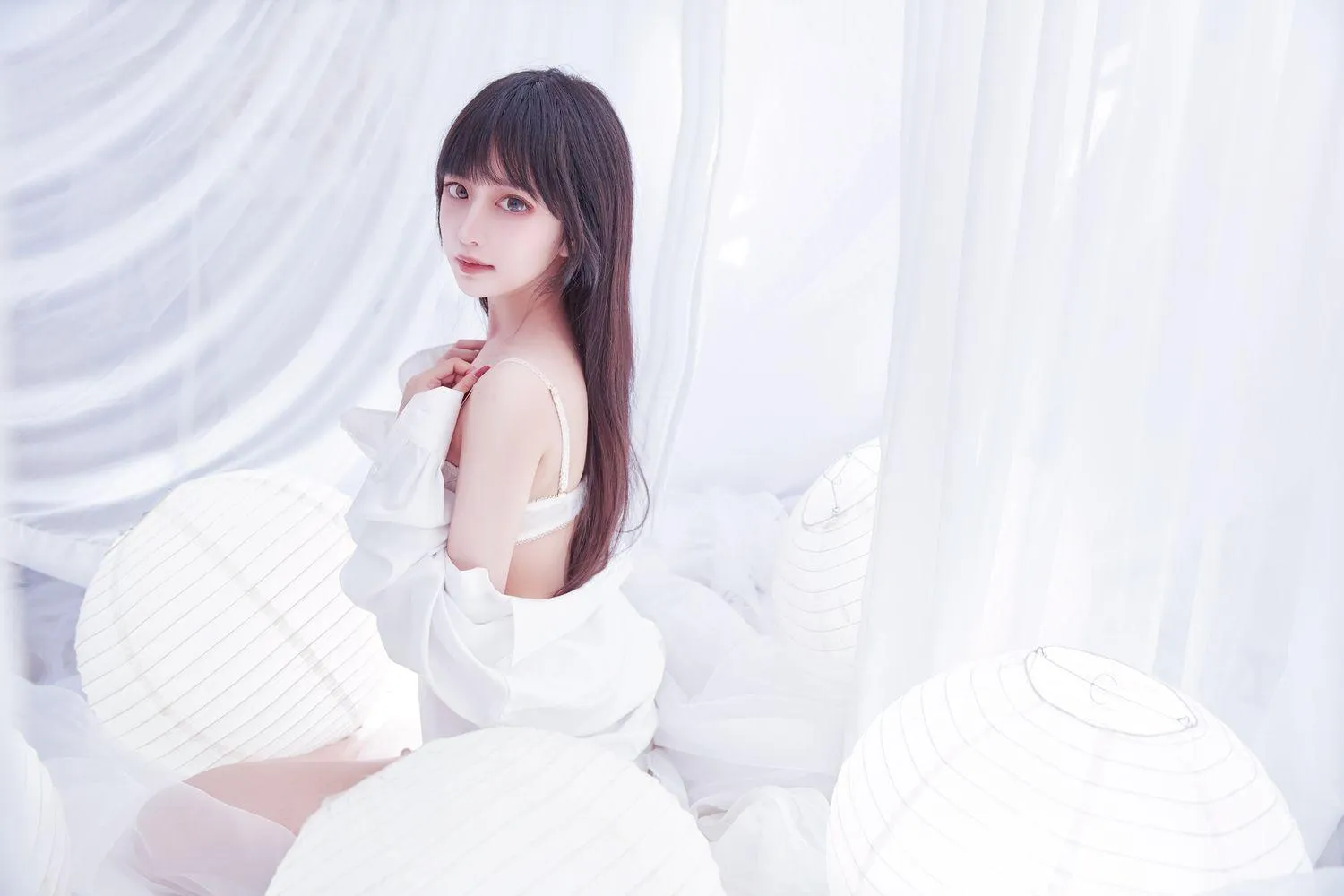 Shika小鹿鹿 – NO.19 纯白 [18P]插图2