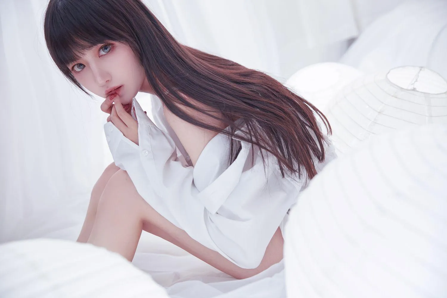 Shika小鹿鹿 – NO.19 纯白 [18P]插图7