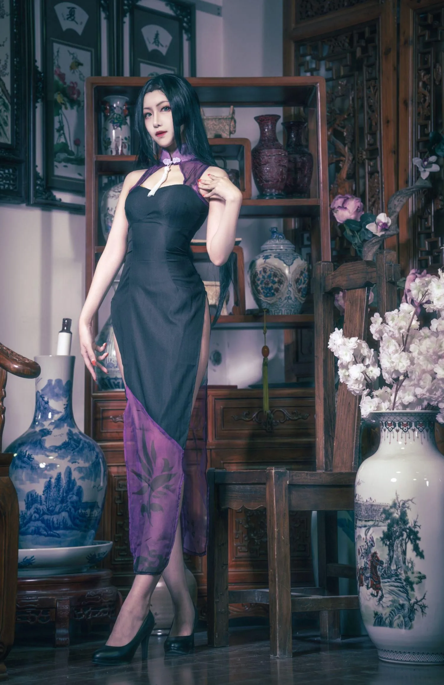 Shika小鹿鹿 – NO.39 万花旗袍 [6P]插图5
