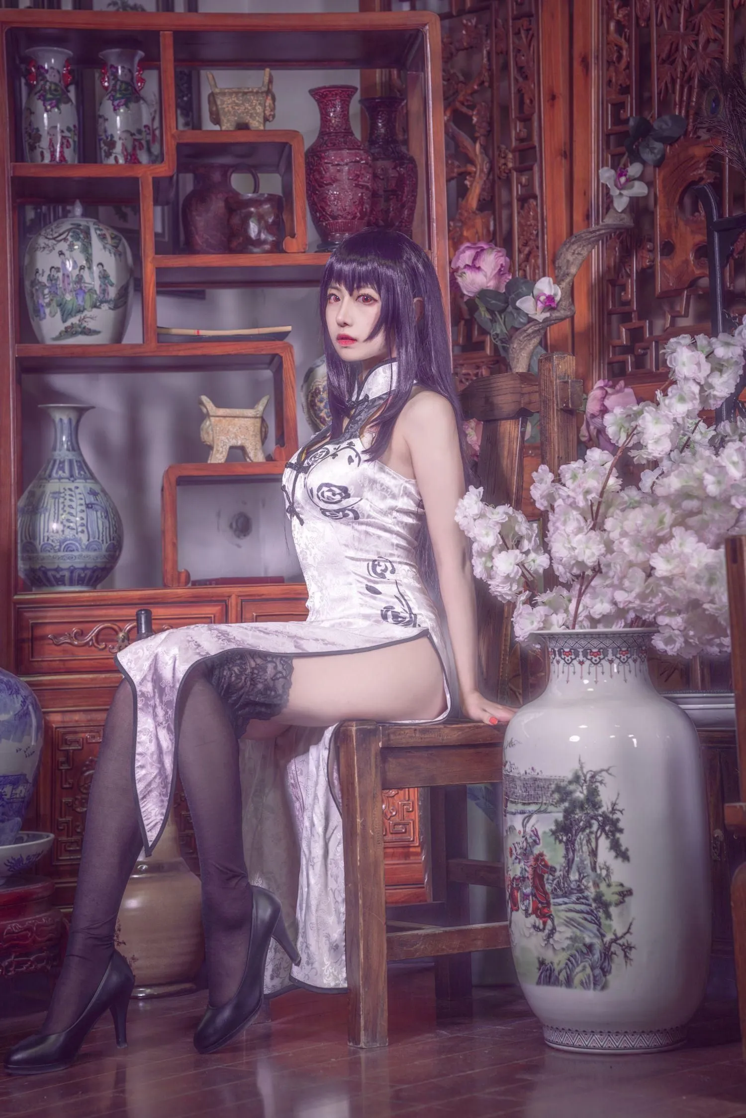 Shika小鹿鹿 – NO.45 学姐旗袍 [13P]插图6