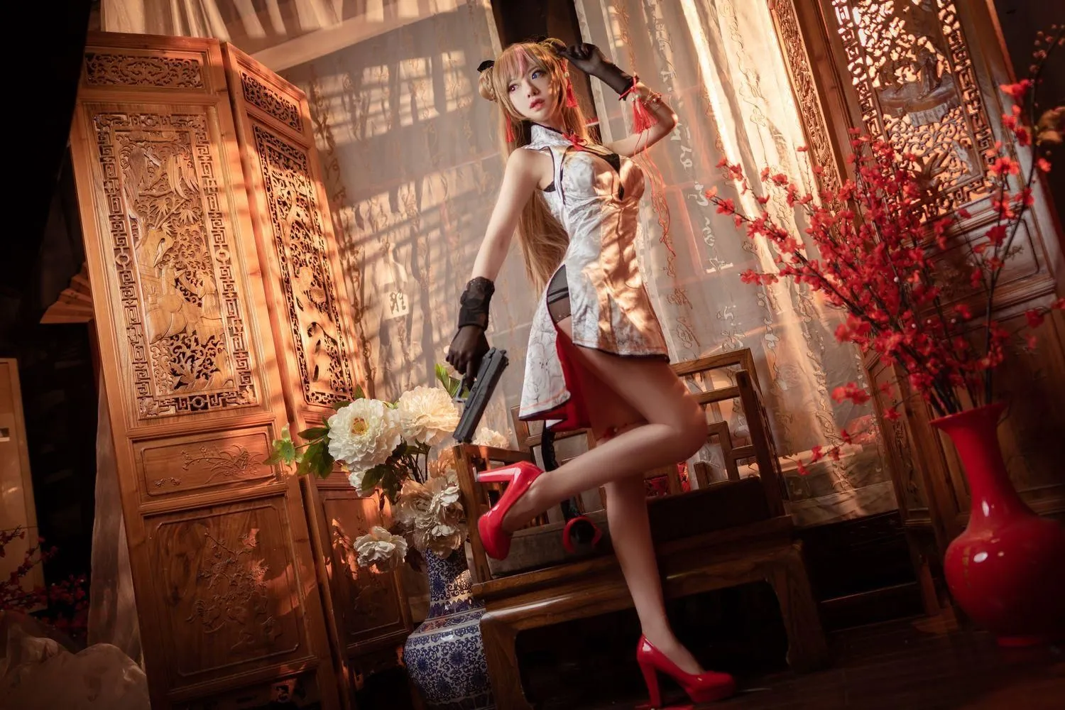Shika小鹿鹿 – NO.55 蜂糖花 [20P]插图9