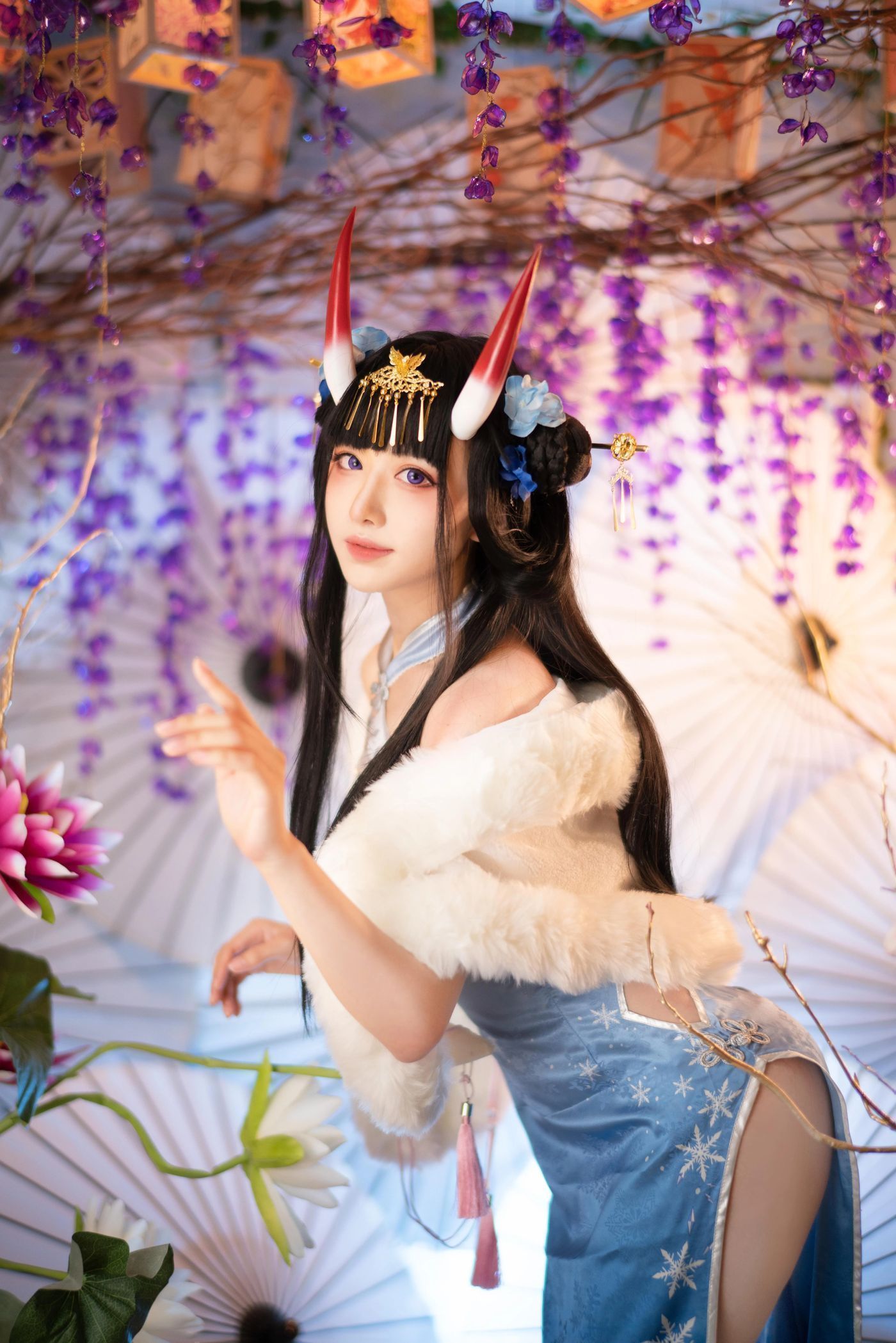 Shika小鹿鹿 – NO.75 能代旗袍 [19P]插图3