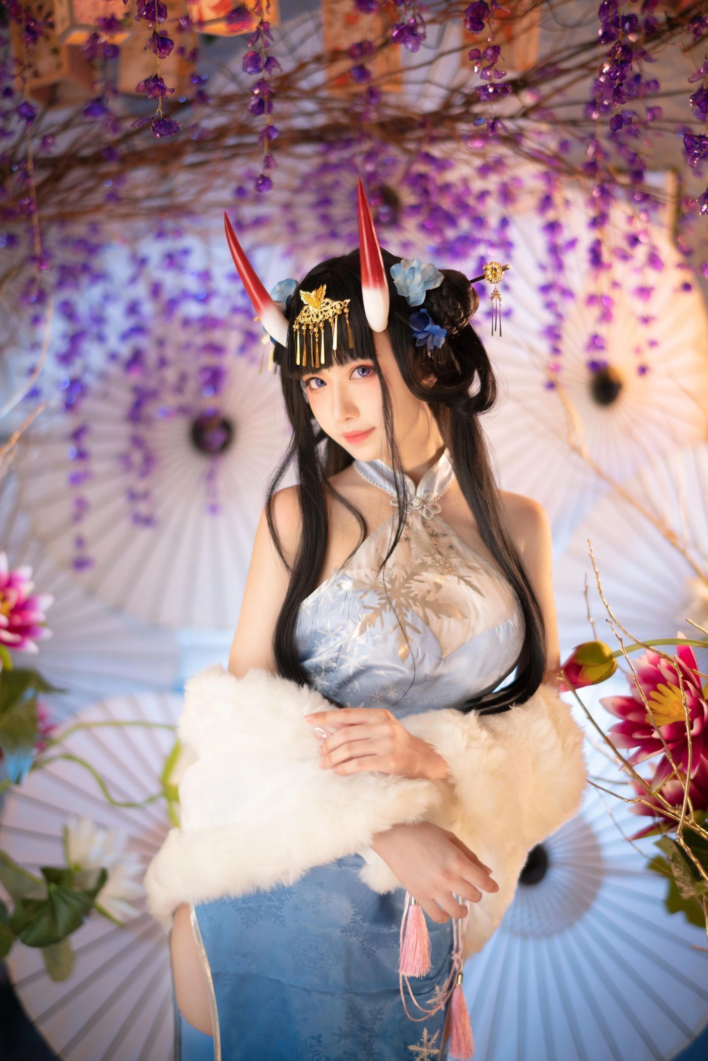 Shika小鹿鹿 – NO.75 能代旗袍 [19P]插图6
