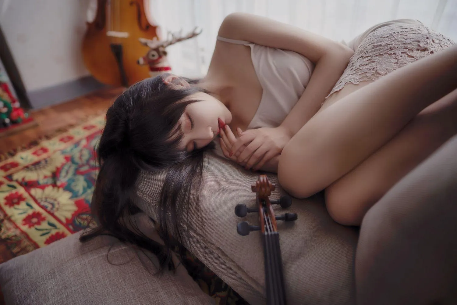 Shika小鹿鹿 – NO.88 长发姑娘 [21P]插图5