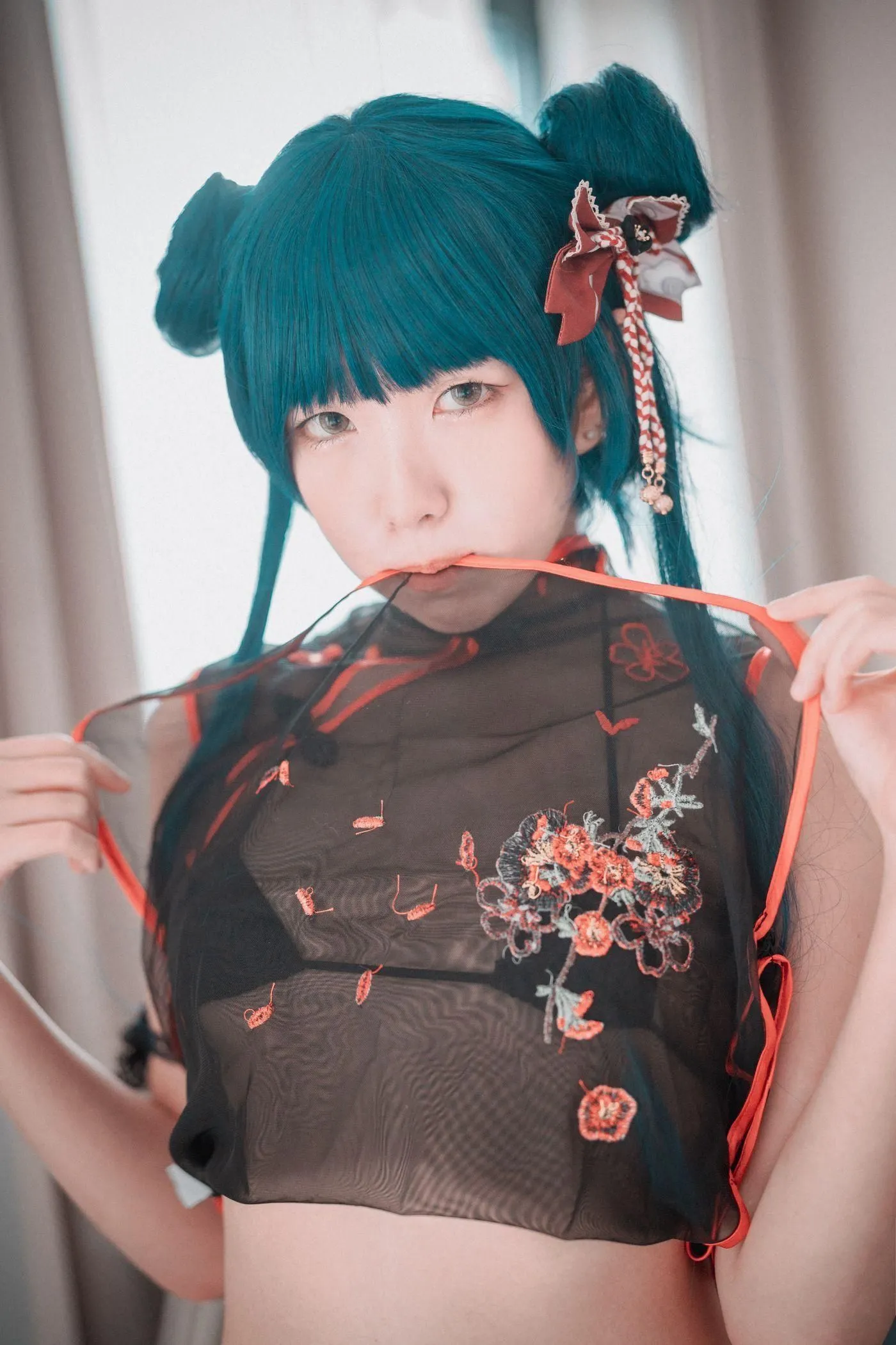 Sonson – NO.15 [DJAWA] Sheer Qipao Girl-Normal Ver [45P]插图2