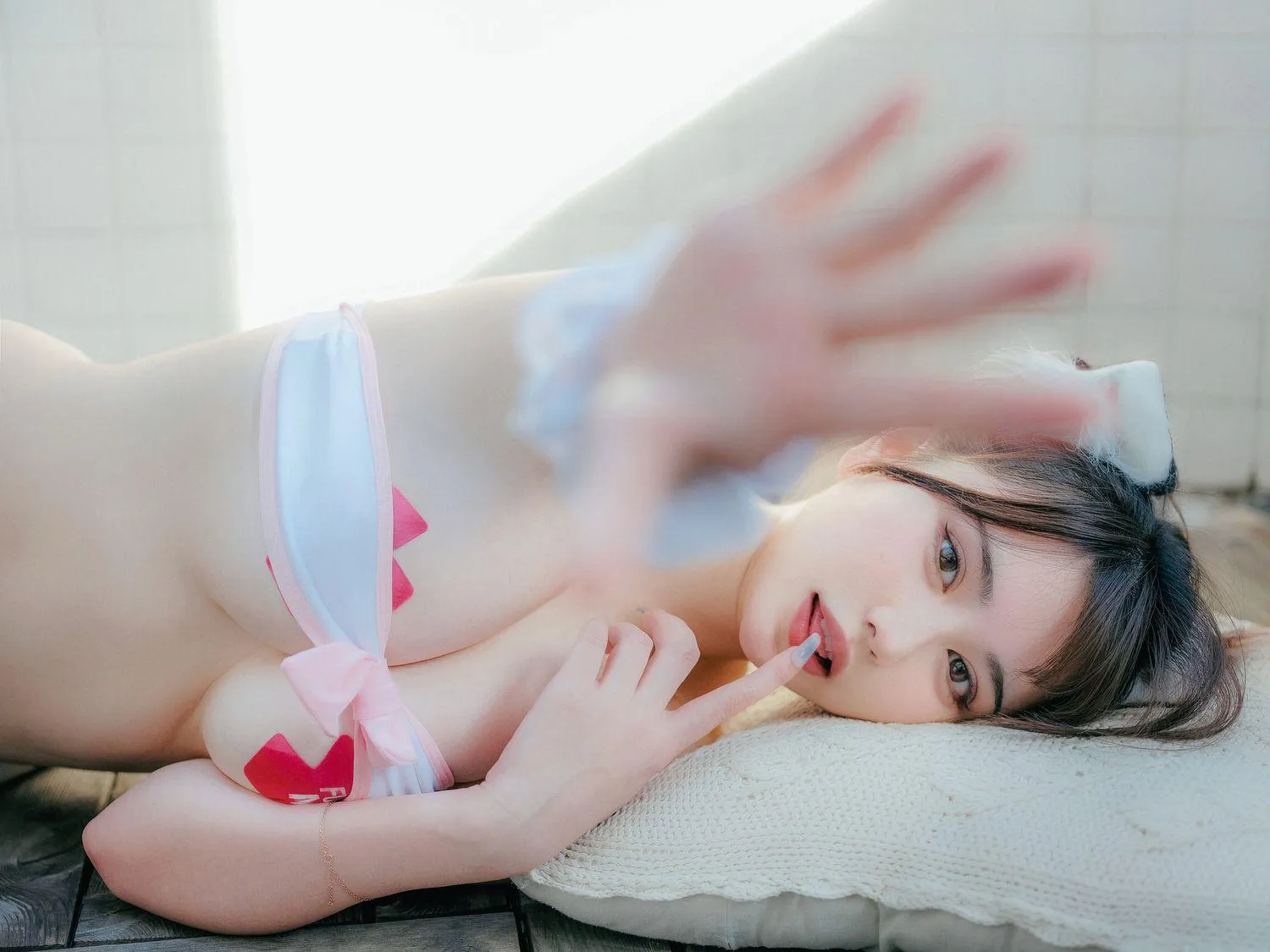 Tina很妖孽呀 – NO.04 粉色吊带袜猫女友 [62P]插图