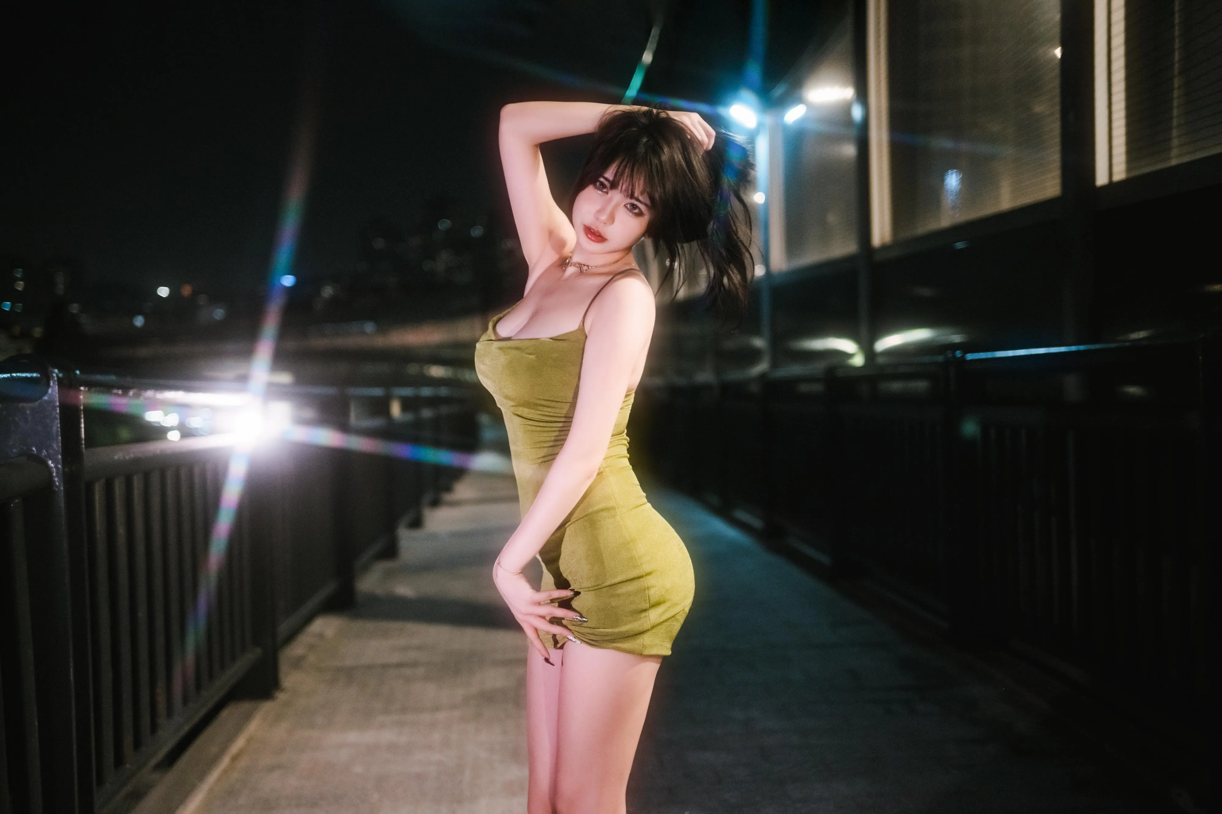 Tina很妖孽呀 – NO.07 绿色连衣裙 [35P]插图8