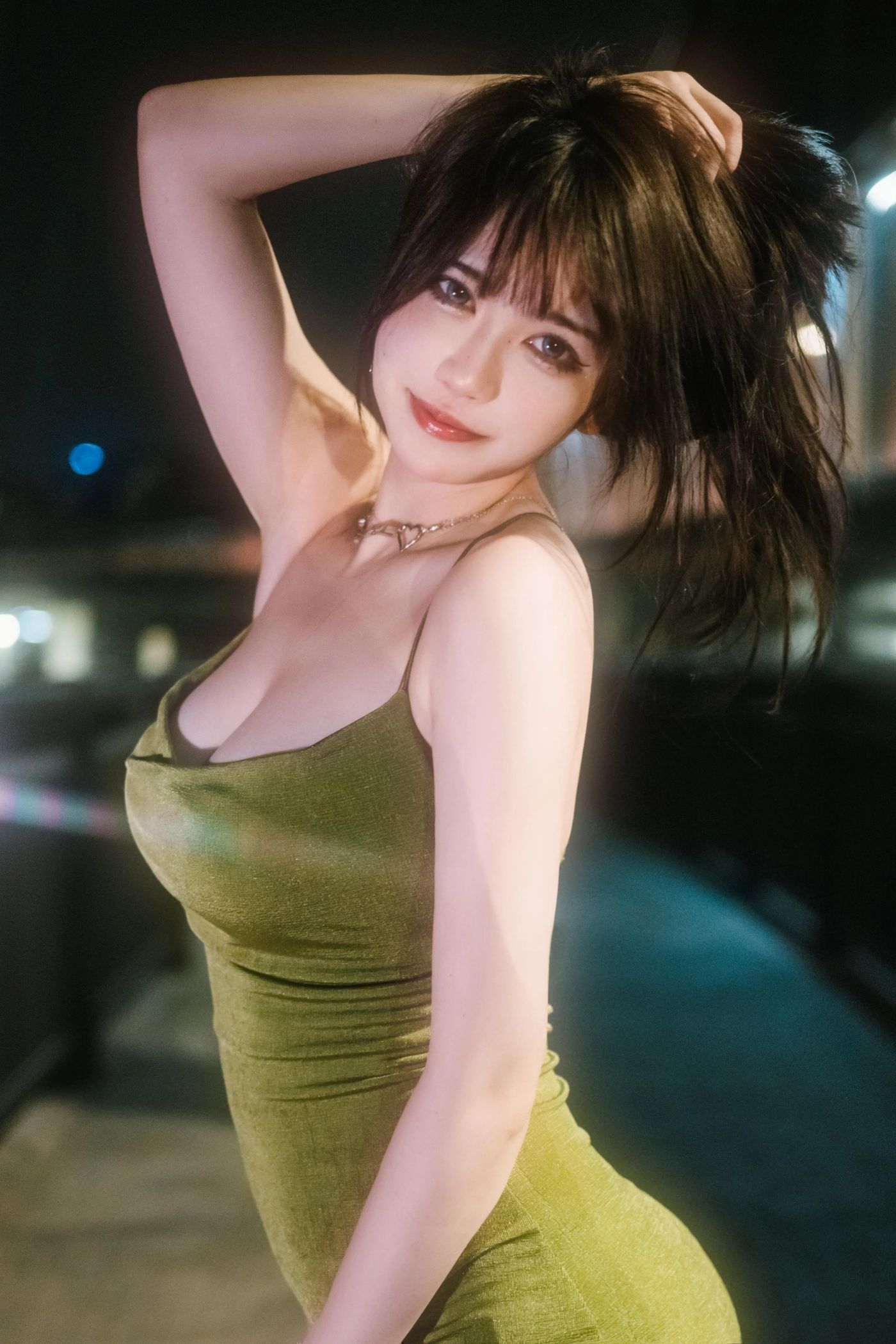 Tina很妖孽呀 – NO.07 绿色连衣裙 [35P]插图9
