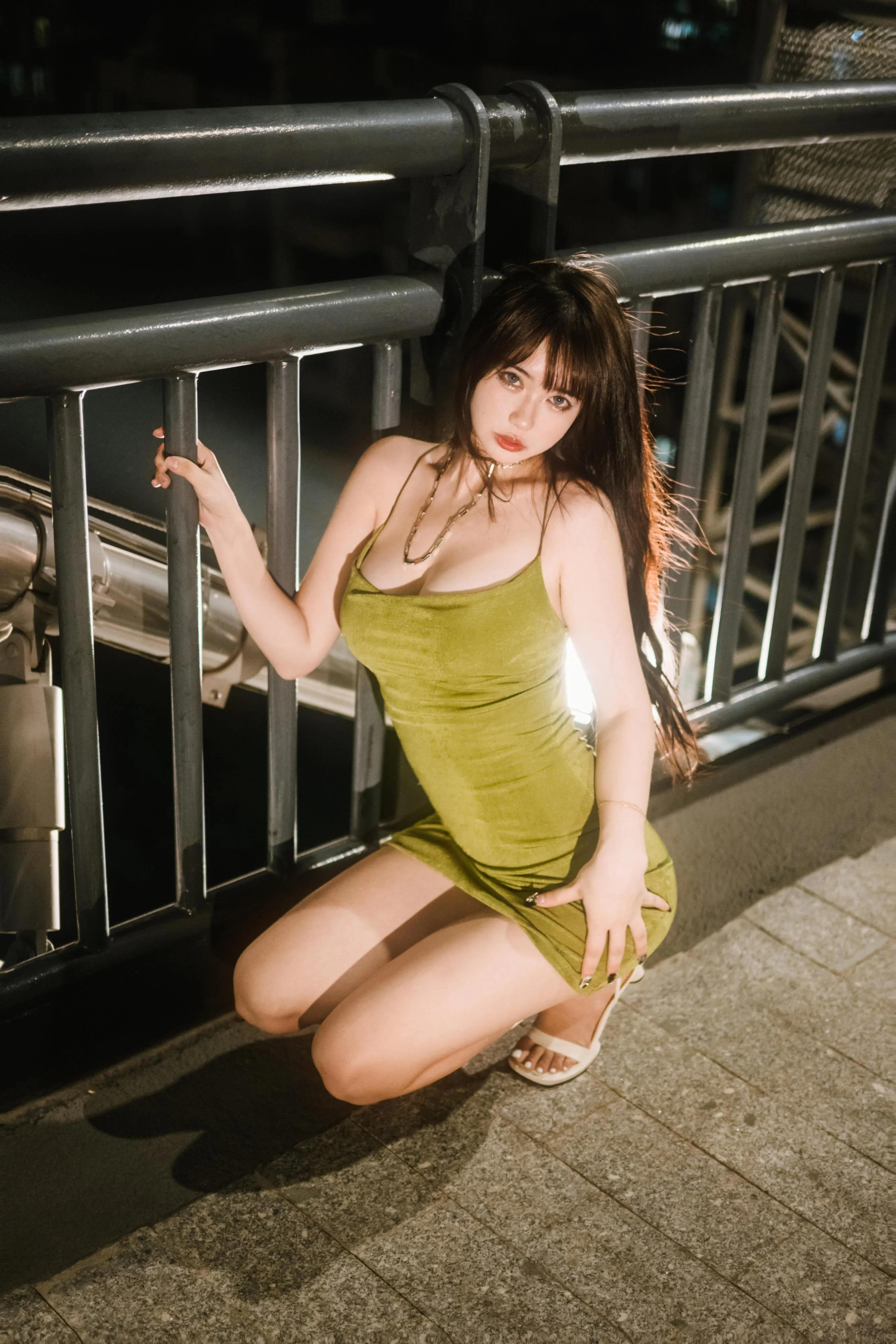 Tina很妖孽呀 – NO.07 绿色连衣裙 [35P]插图4