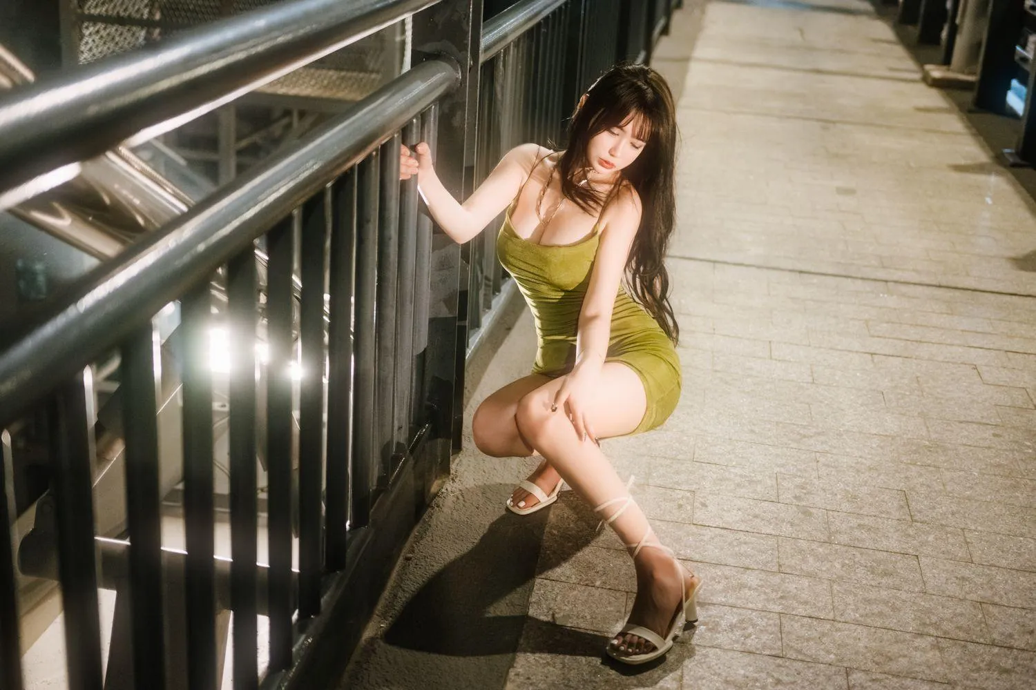 Tina很妖孽呀 – NO.07 绿色连衣裙 [35P]插图