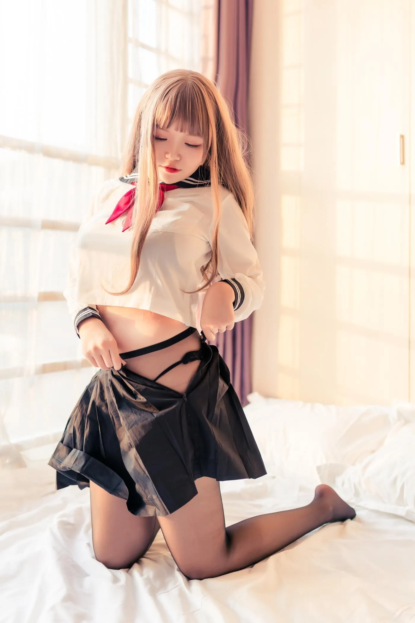 Yoko宅夏 – NO.15 水手服黑丝 [30P]插图7