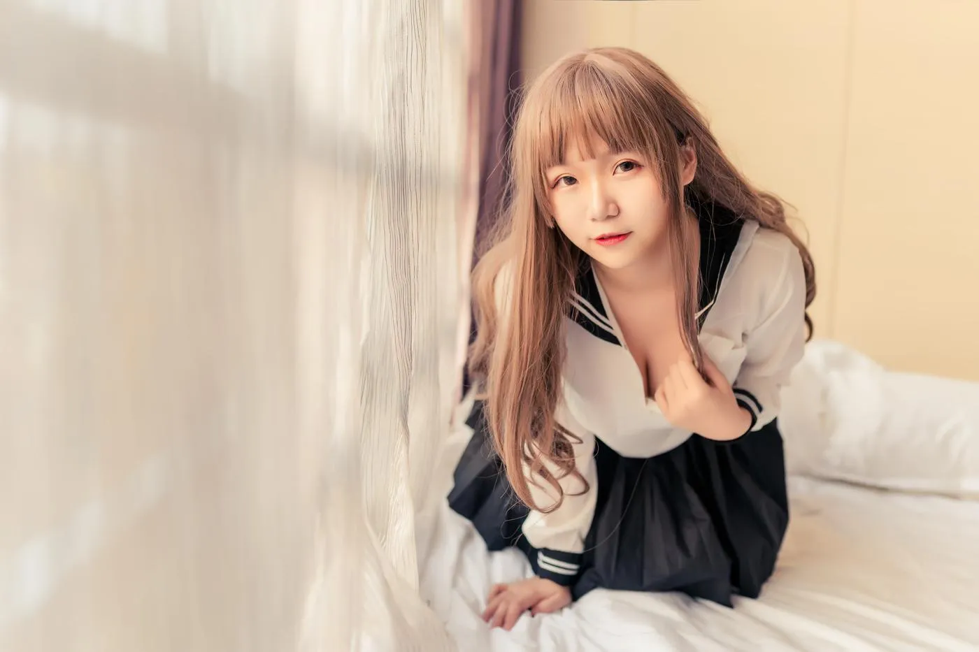 Yoko宅夏 – NO.15 水手服黑丝 [30P]插图3