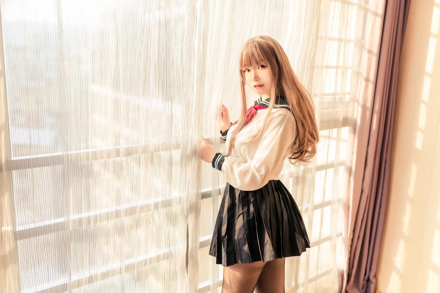 Yoko宅夏 – NO.15 水手服黑丝 [30P]插图4