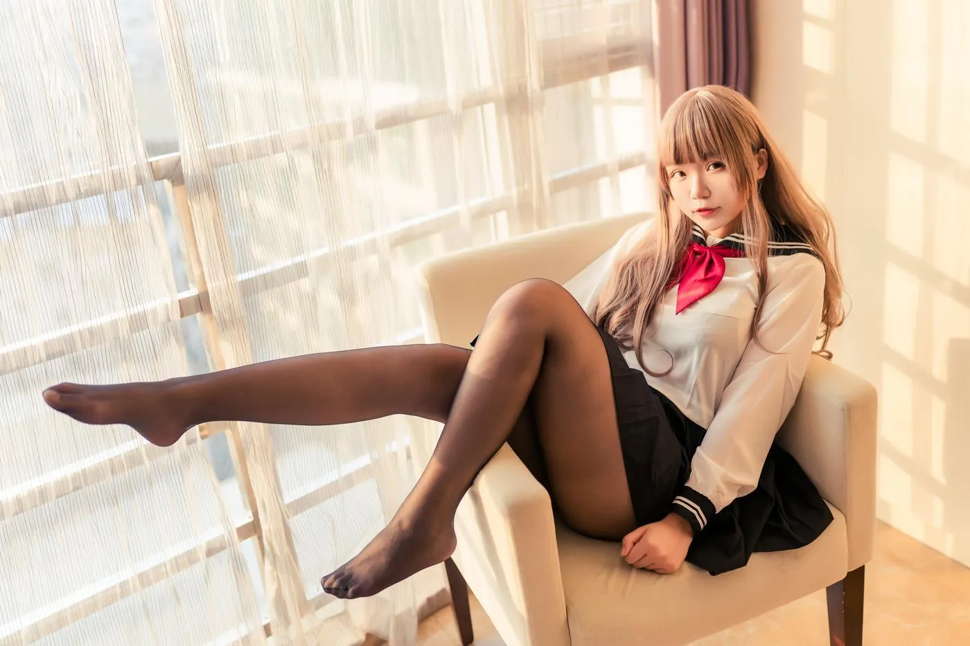 Yoko宅夏 – NO.15 水手服黑丝 [30P]插图8