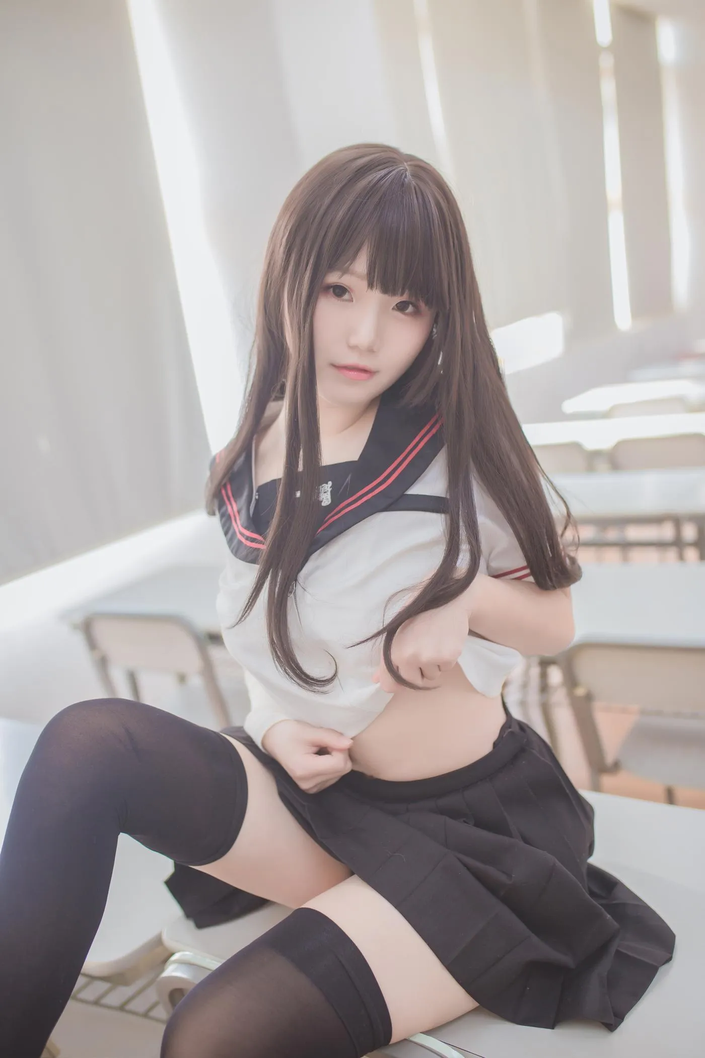 Yoko宅夏-NO.03 黑丝JK [39P]插图1