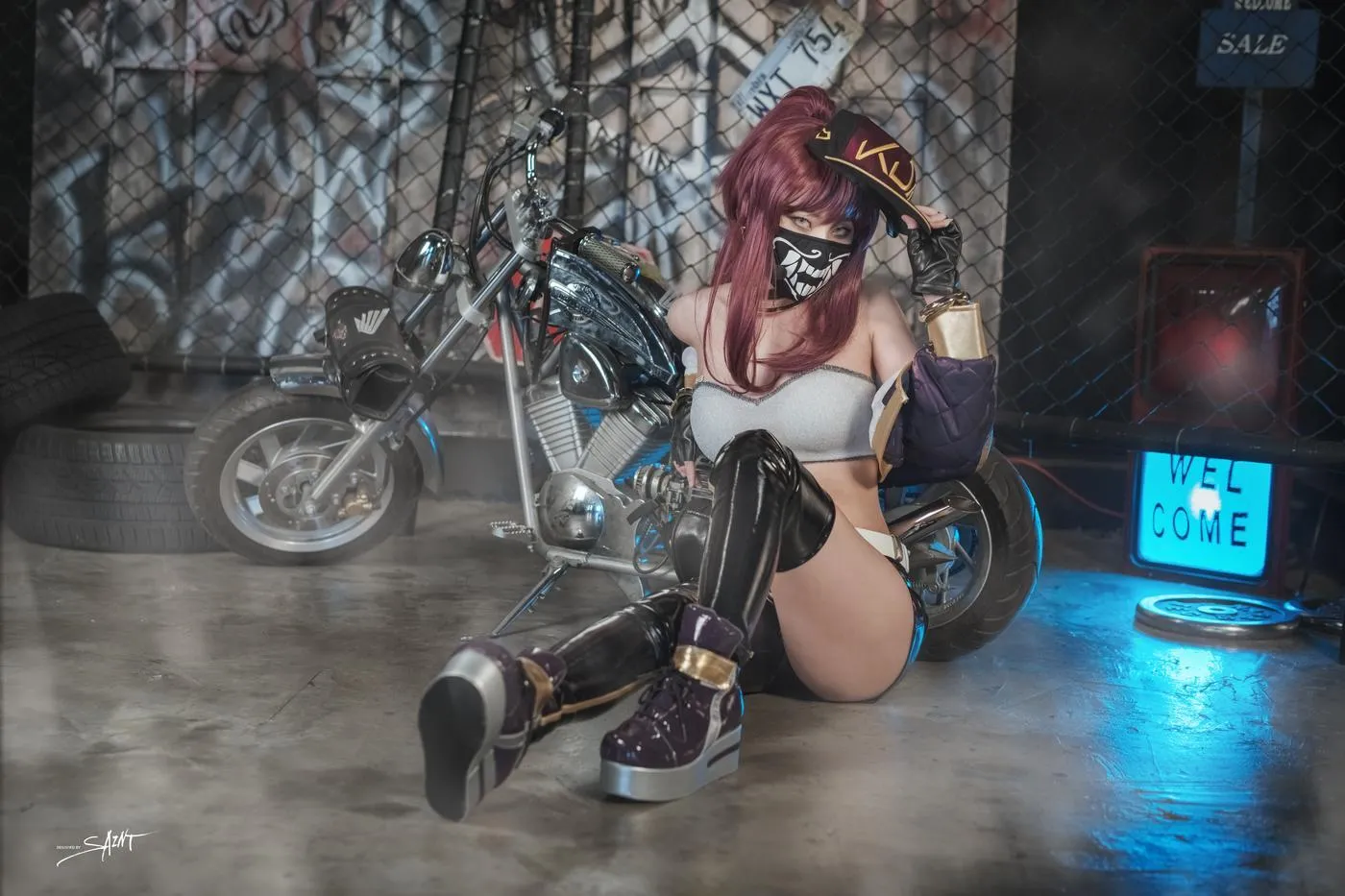 Yuna (윤아) – NO.18 [SAINT Photolife] Yuna\’s Cos Vol.04 KDA Akali & Nier Automata 2B [65P]插图7
