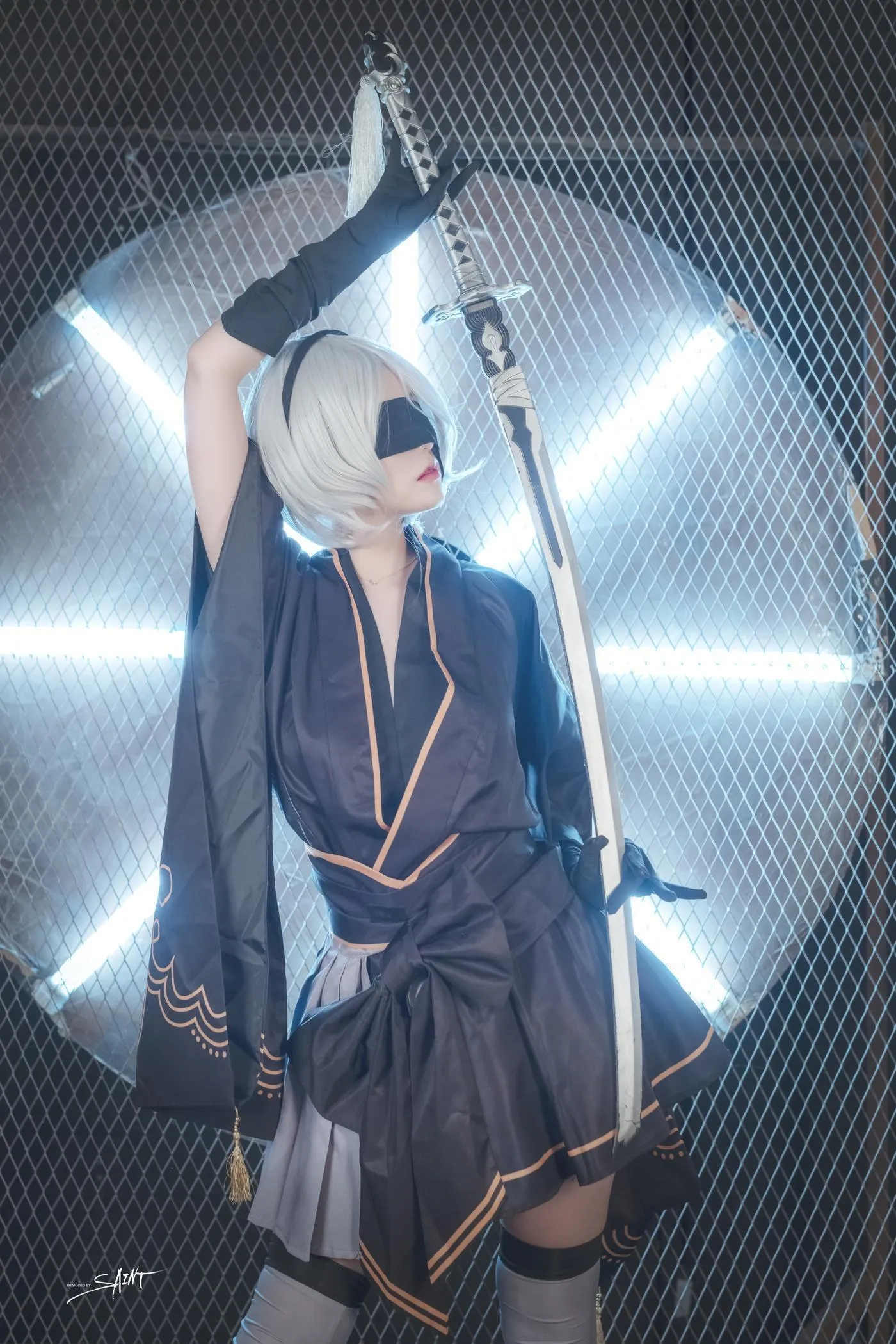 Yuna (윤아) – NO.18 [SAINT Photolife] Yuna\’s Cos Vol.04 KDA Akali & Nier Automata 2B [65P]插图3