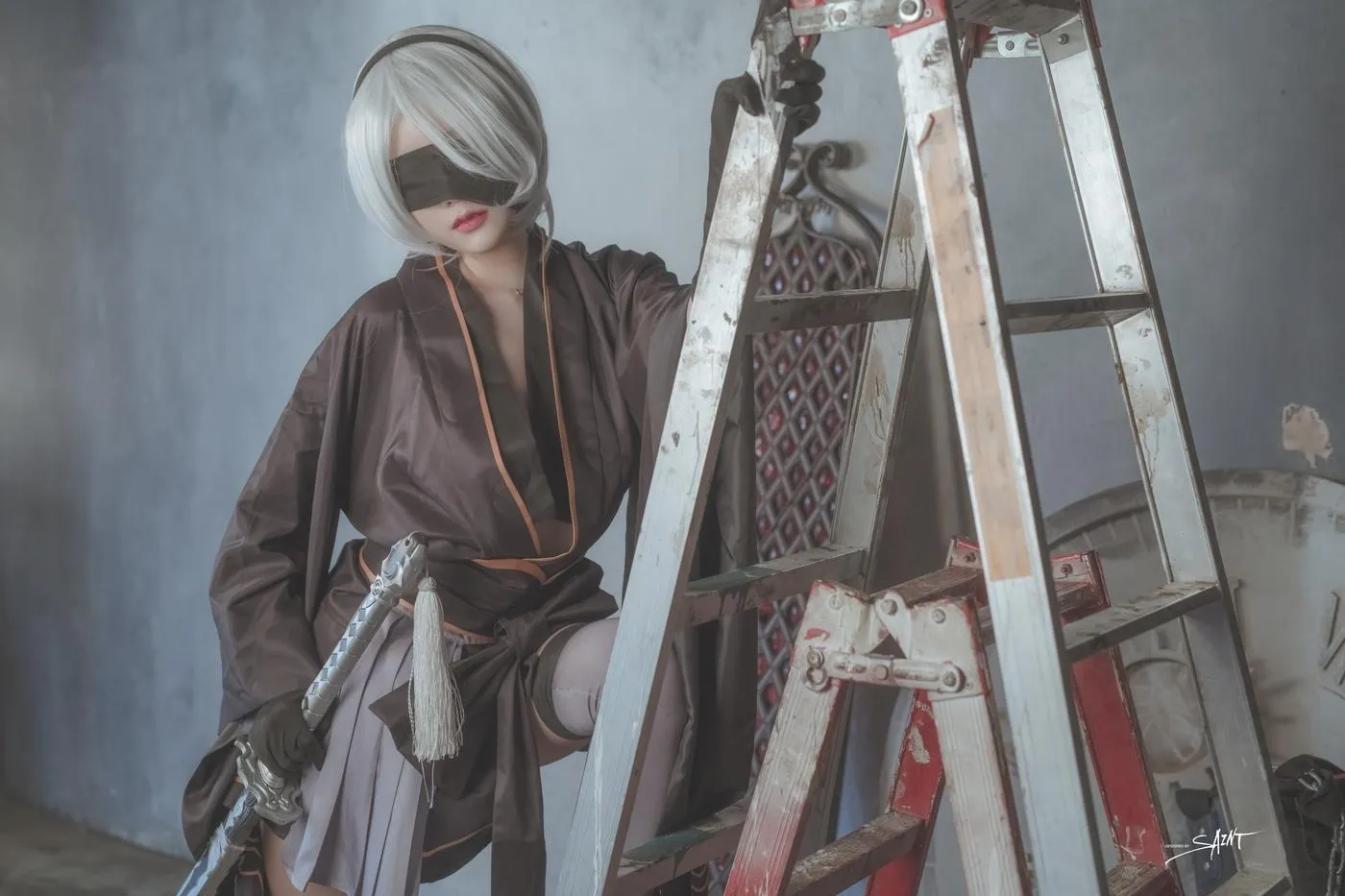Yuna (윤아) – NO.18 [SAINT Photolife] Yuna\’s Cos Vol.04 KDA Akali & Nier Automata 2B [65P]插图7