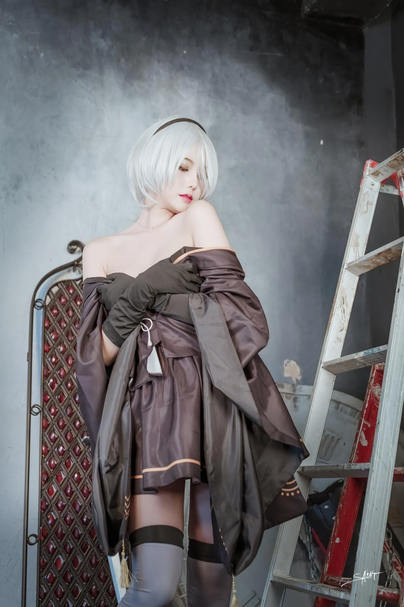 Yuna (윤아) – NO.18 [SAINT Photolife] Yuna\’s Cos Vol.04 KDA Akali & Nier Automata 2B [65P]插图