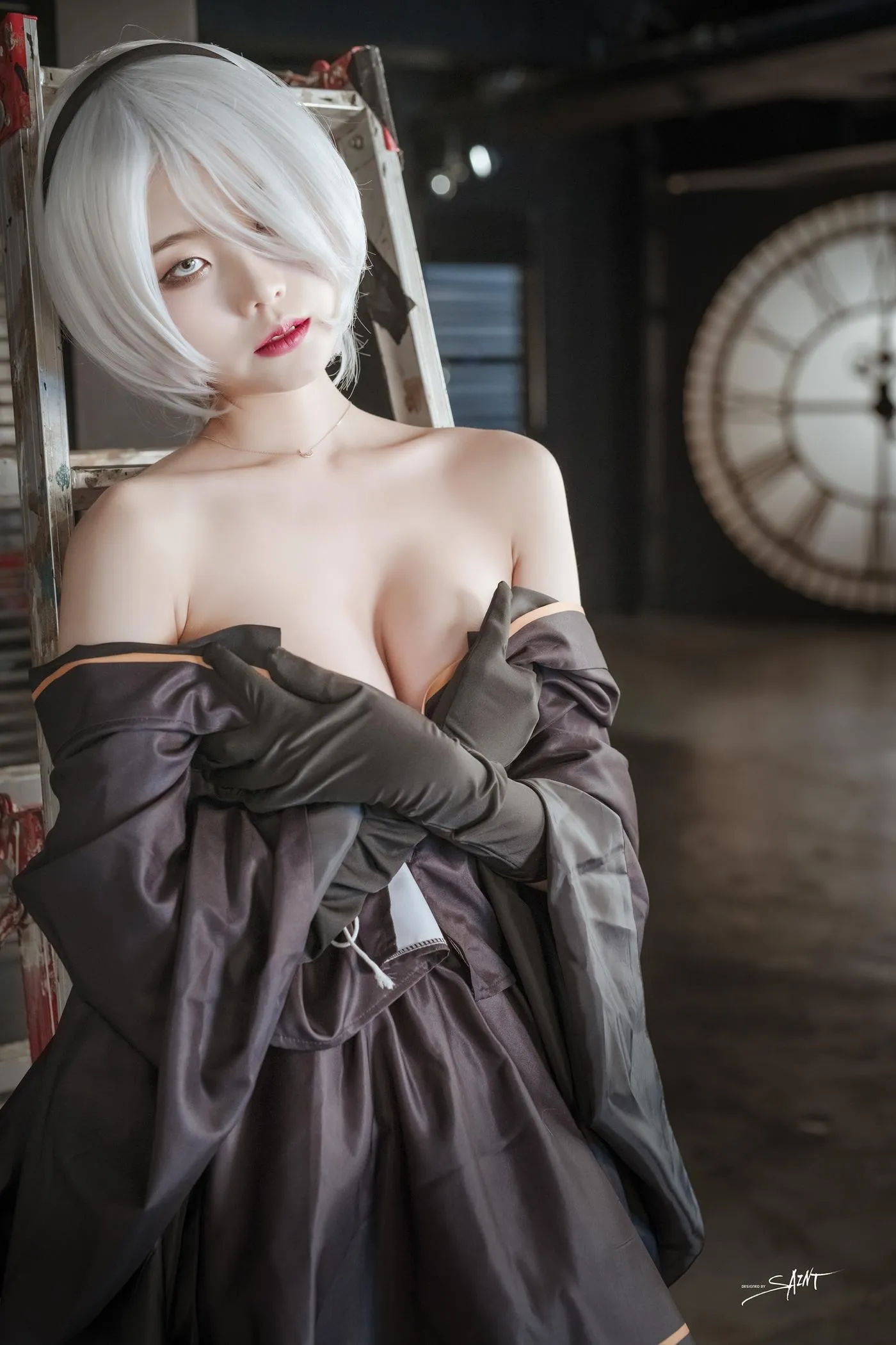 Yuna (윤아) – NO.18 [SAINT Photolife] Yuna\’s Cos Vol.04 KDA Akali & Nier Automata 2B [65P]插图2