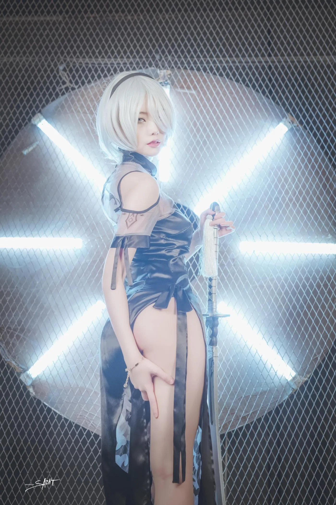 Yuna (윤아) – NO.18 [SAINT Photolife] Yuna\’s Cos Vol.04 KDA Akali & Nier Automata 2B [65P]插图7