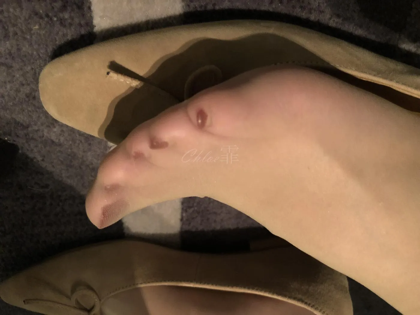 chloe霏霏 – NO.13 20190223 艾美酒店 淑女杏色大衣蕾丝连衣裙 德国FALKE shelina 肉s [45P]插图2